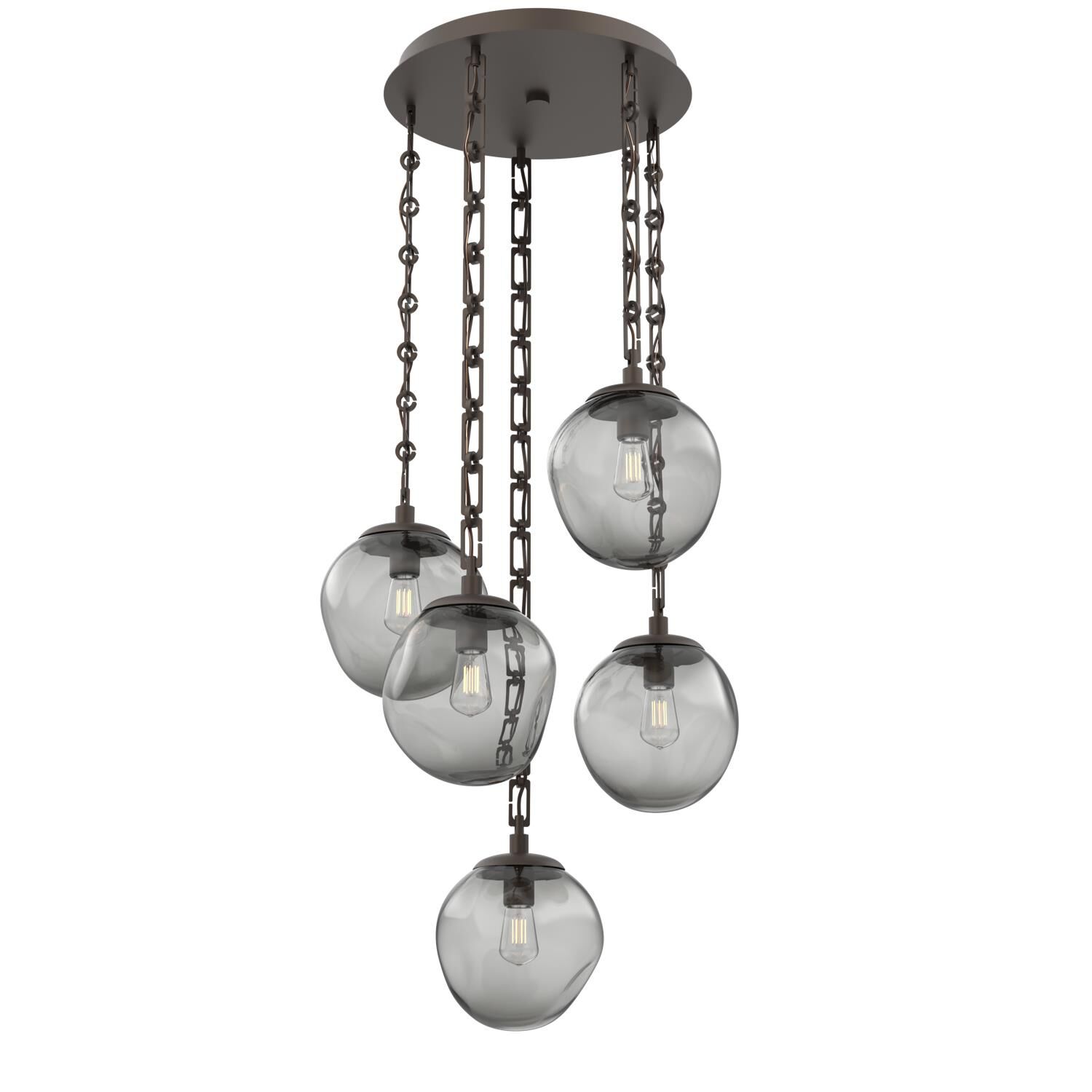 Levi Wilson Aster Bulb 24 Inch Multi Light Pendant by Hammerton Studio
