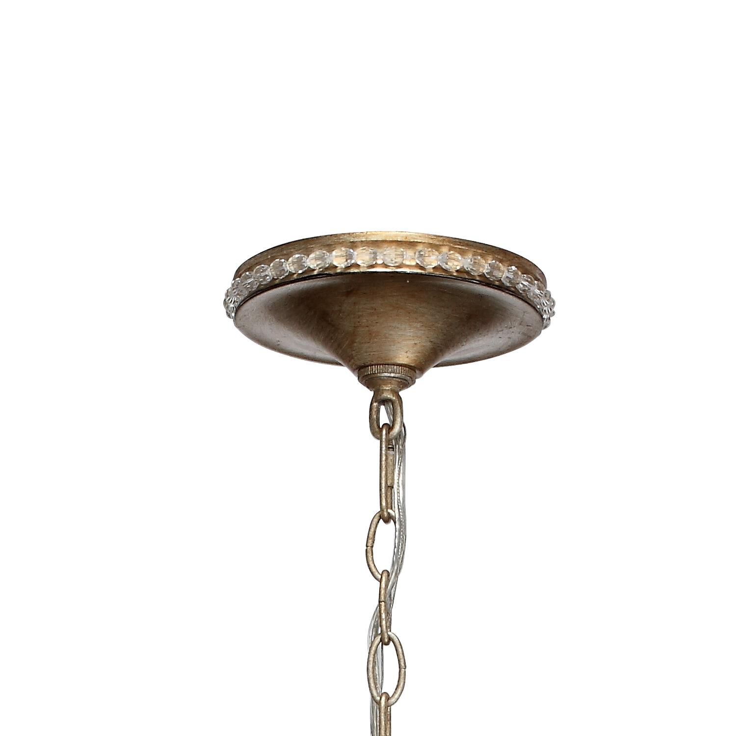 Garland 9 Inch 3 Light Mini Chandelier by Crystorama