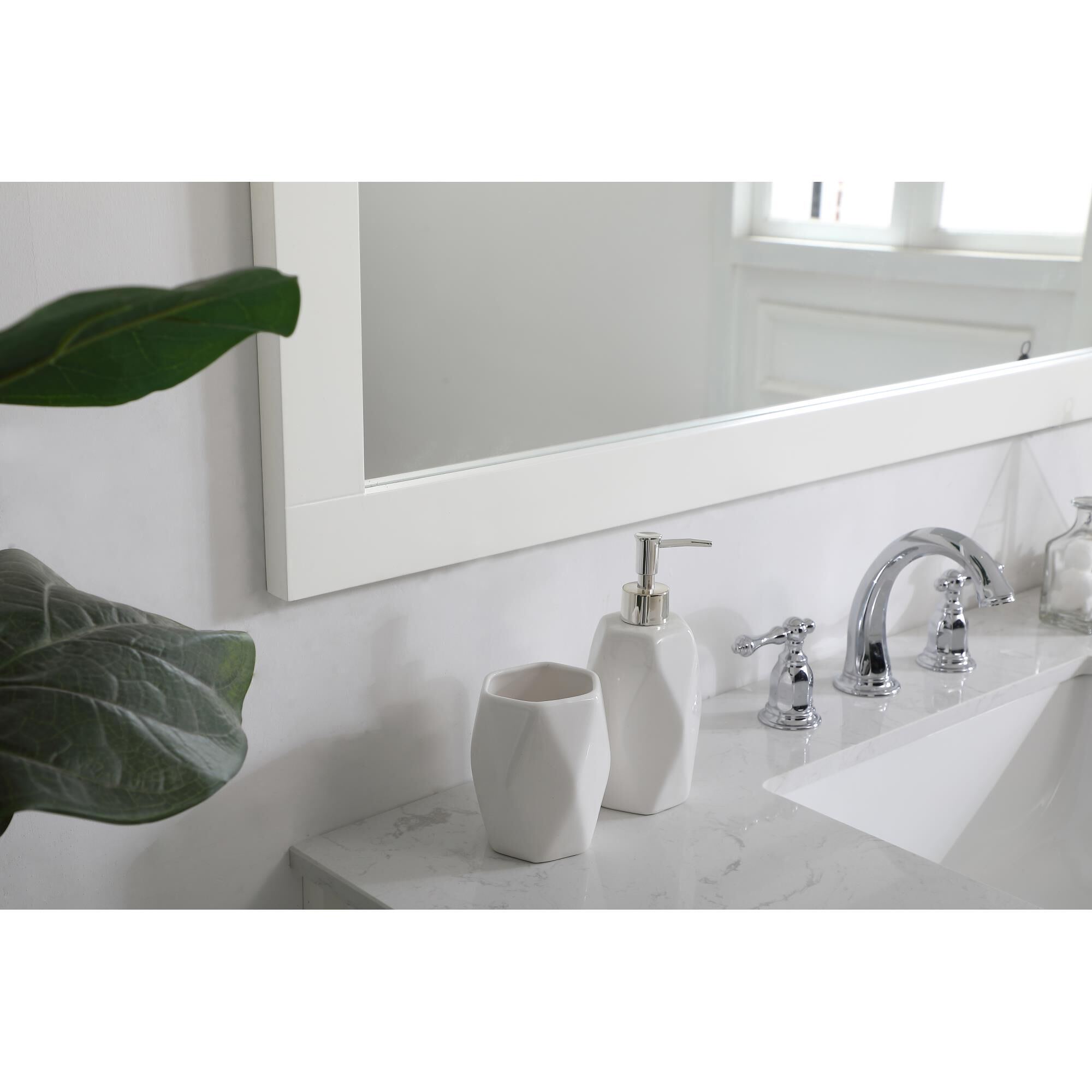 Shown in White finish