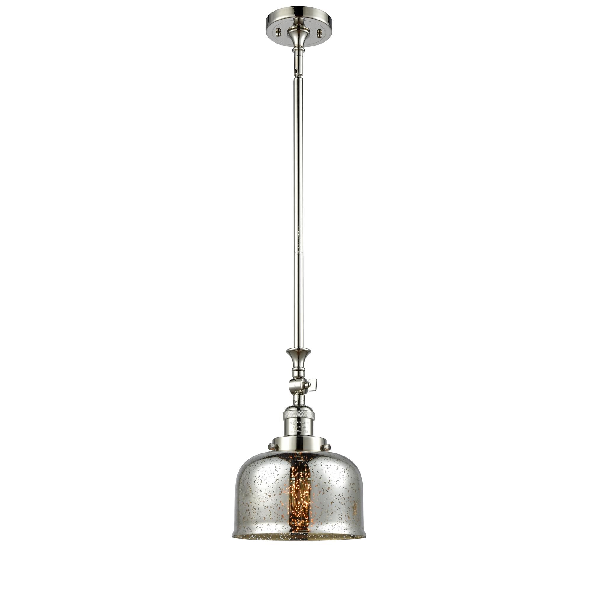 Shown in Polished Nickel finish and Silver Mercury glass