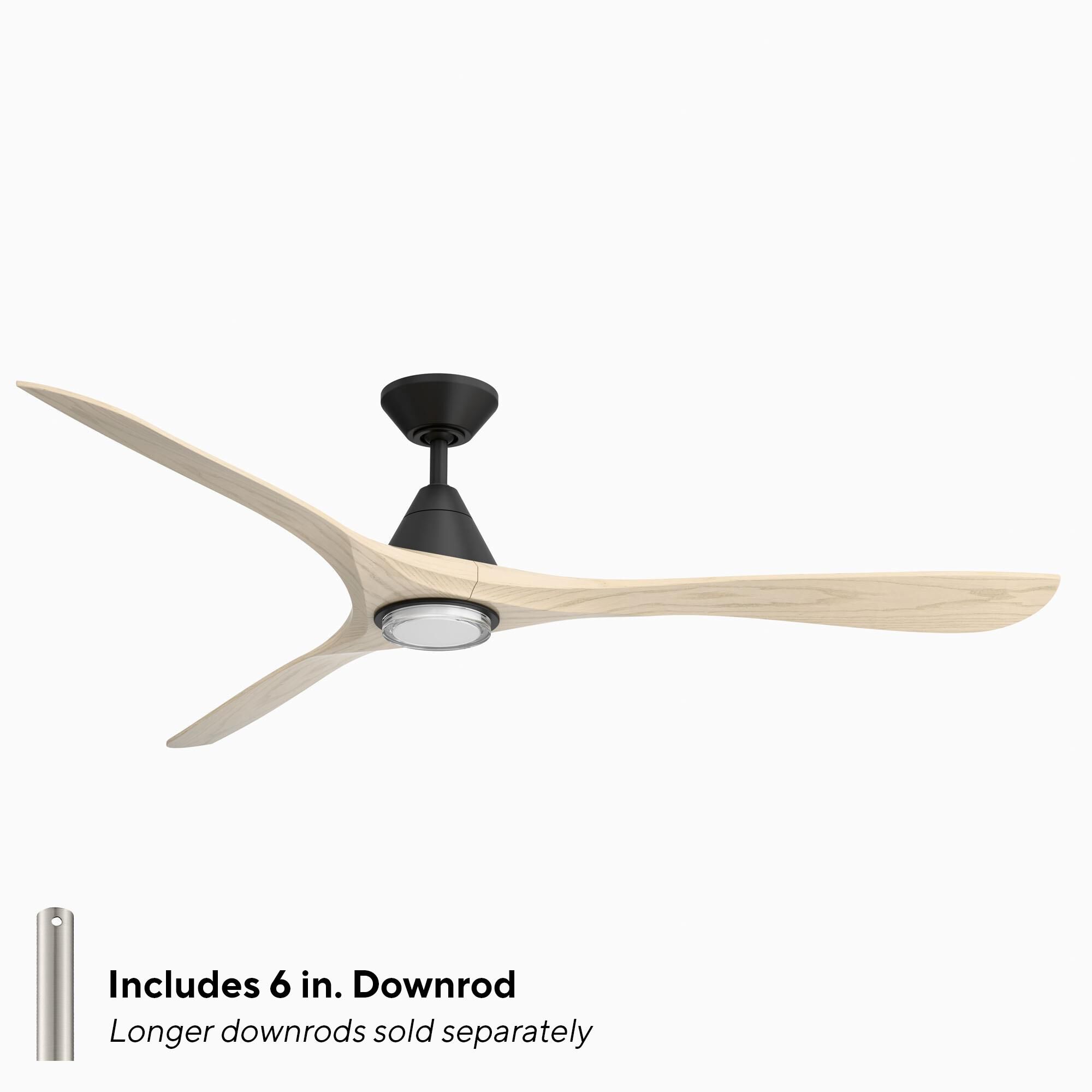 Carve 72 Inch Ceiling Fan with Light Kit by Modern Forms