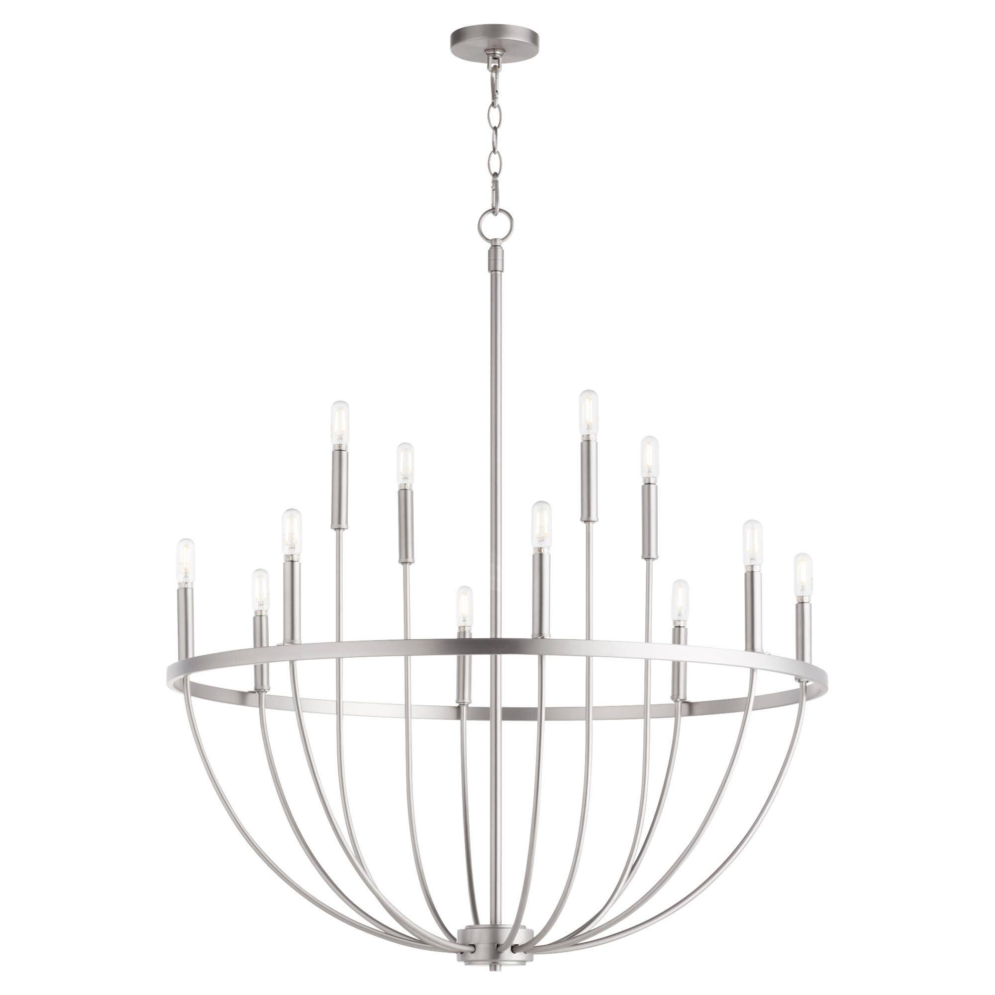 Tribute 34 Inch 12 Light Chandelier by Quorum International