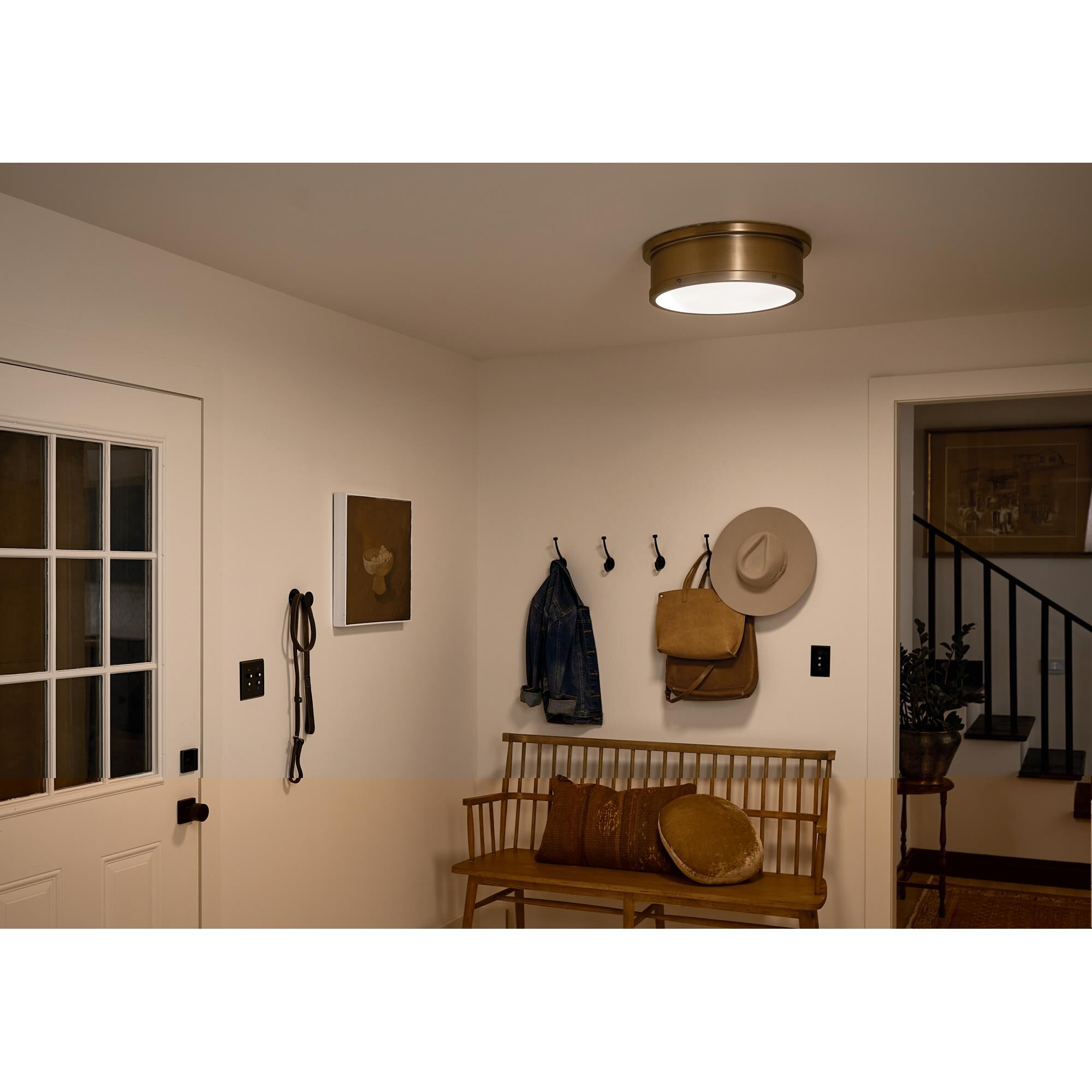 Shown in Brushed Natural Brass finish