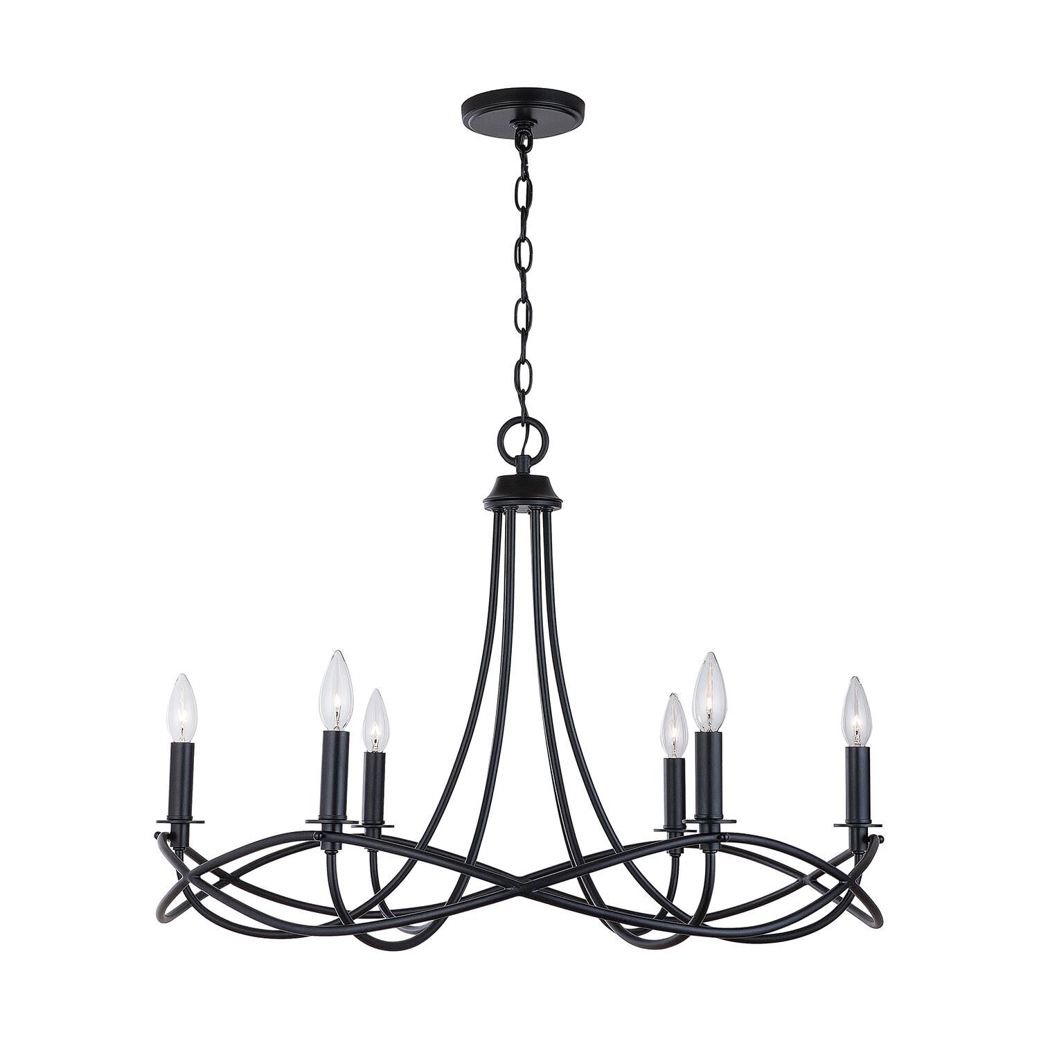 Sonnet 29 Inch 6 Light Chandelier by Capital Lighting Fixture Company