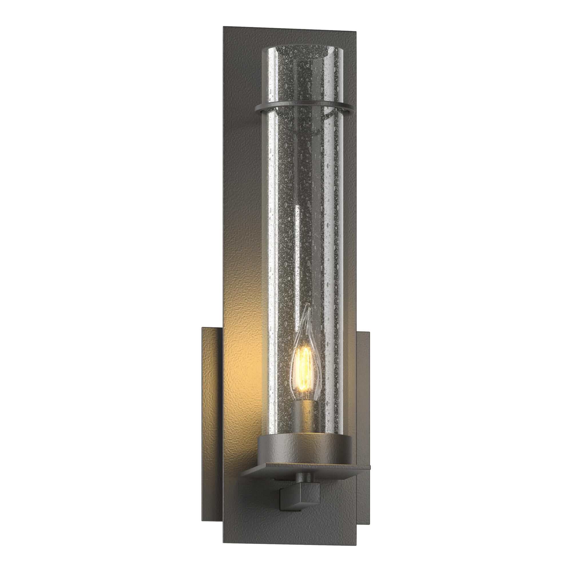 Shown in Black finish and Seeded Clear  glass