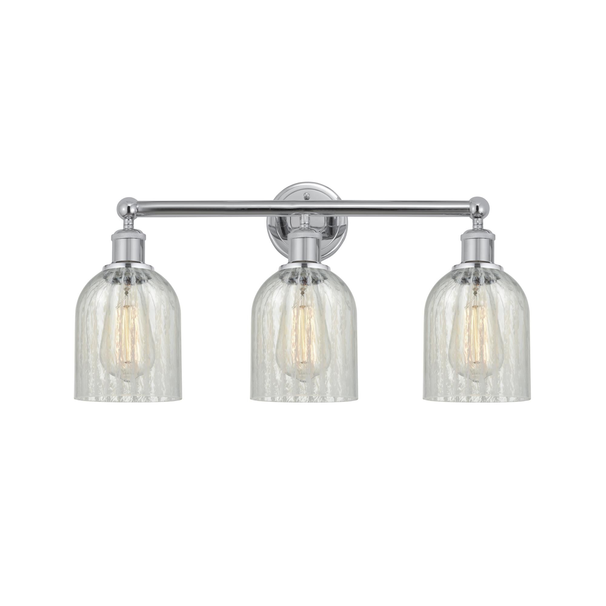 Shown in Polished Chrome, Mouchette finish and Mouchette glass and Mouchette Glass shade