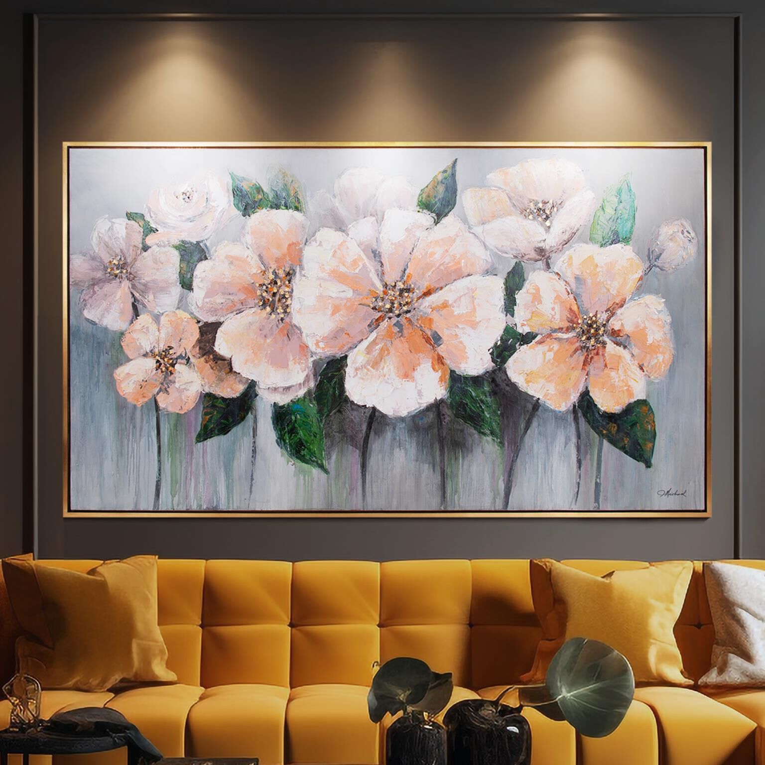 French Blush Anemone Bouquet Painting by Howard Elliott Collection
