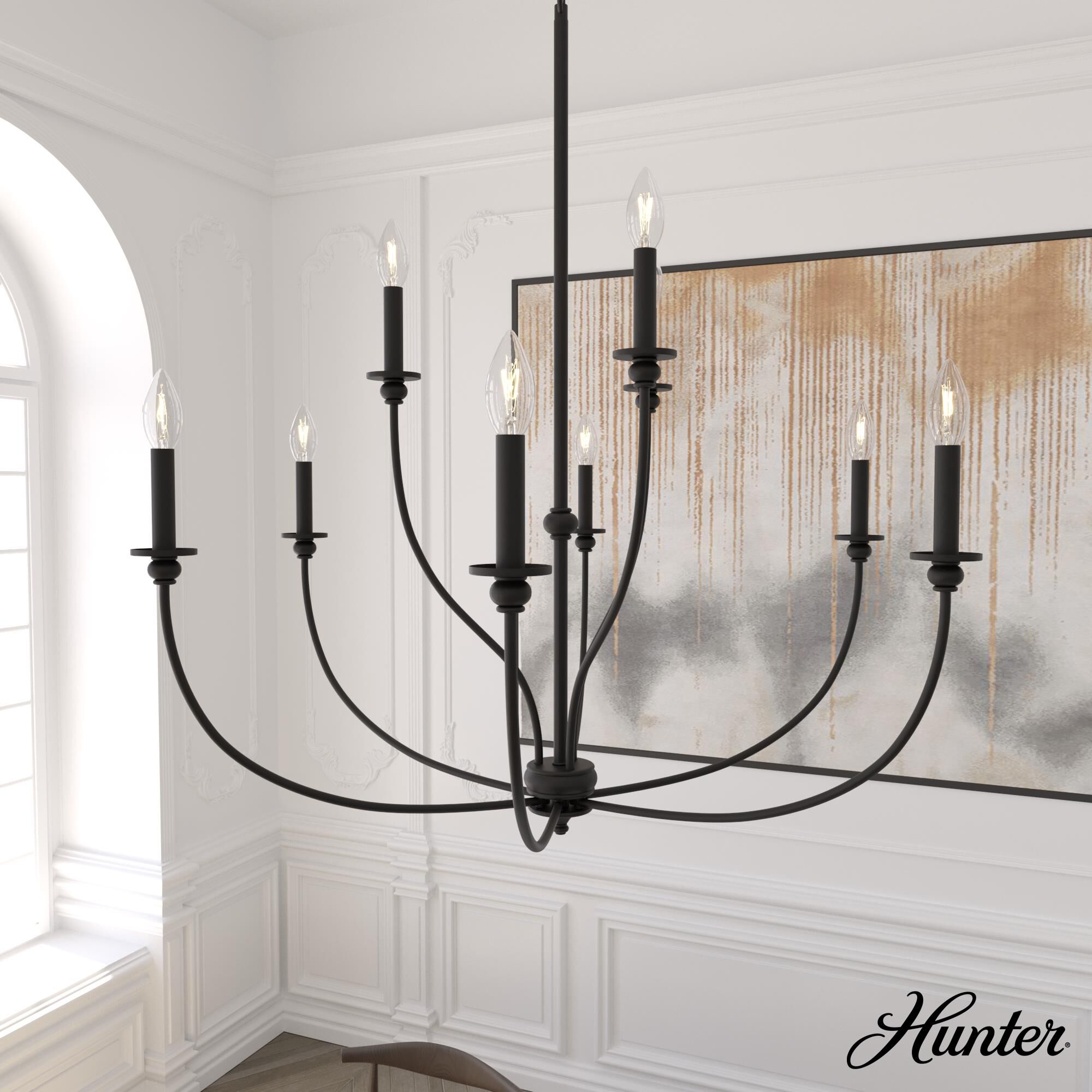 Southcrest 30 Inch 6 Light Chandelier by Hunter Fan