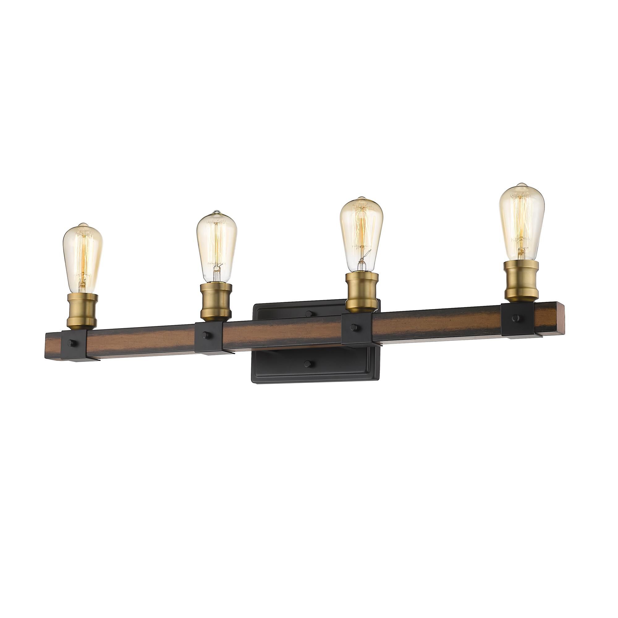 Shown in Rustic Mahogany finish and --- glass and --- shade