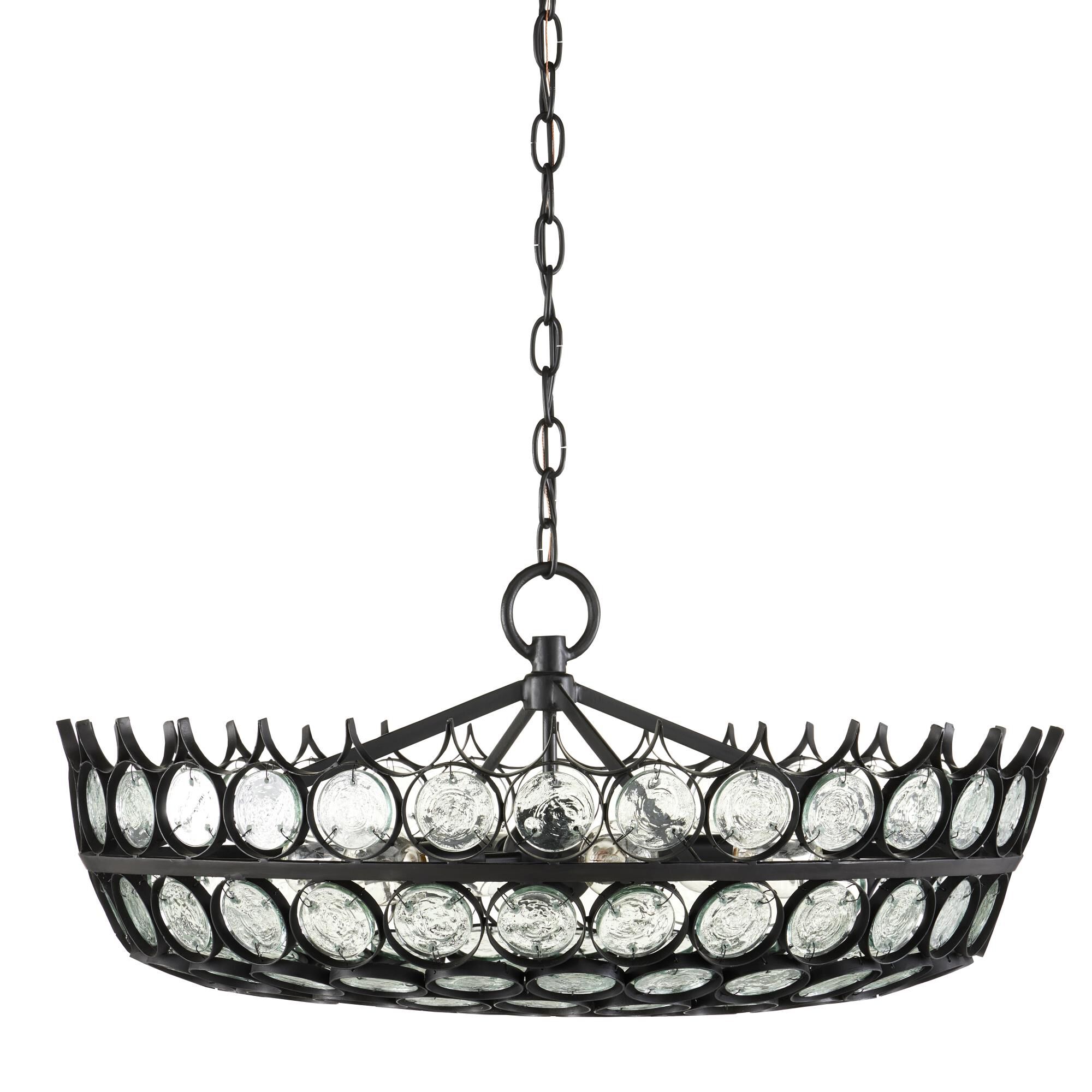 Bunny Williams Augustus 25 Inch 6 Light Chandelier by Currey and Company