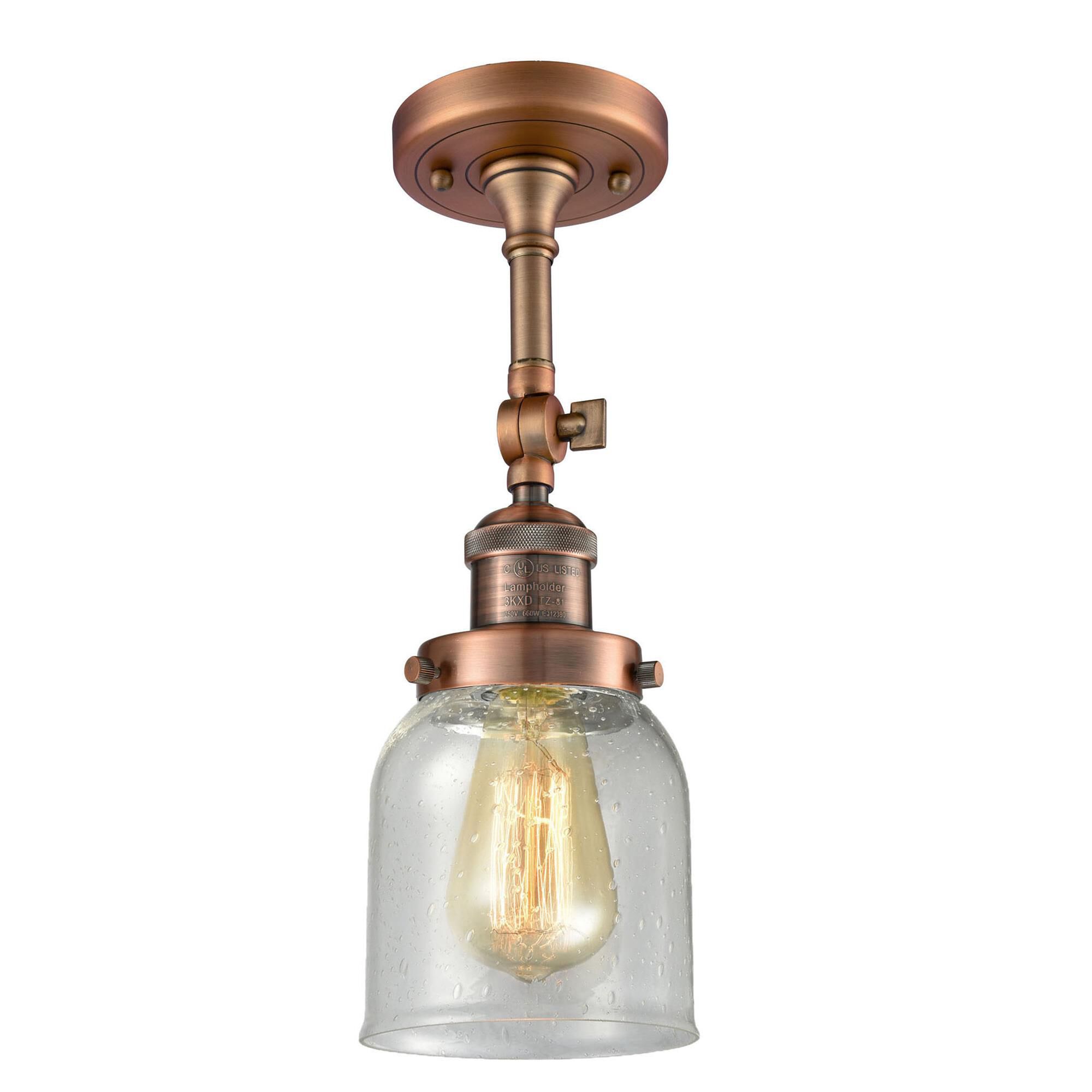Bruno Marashlian Small Bell 5 Inch 1 Light Semi Flush Mount by Innovations Lighting