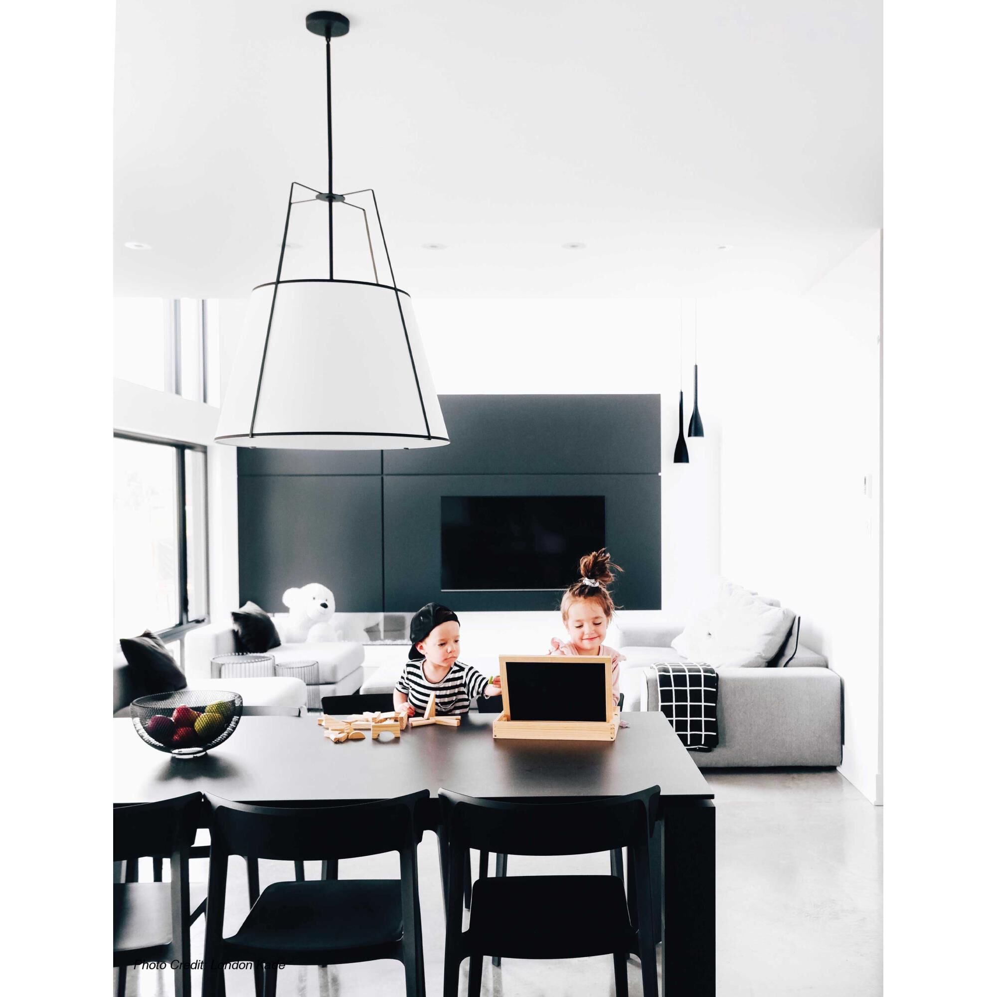 Trapazoid 24 Inch LED Large Pendant by Dainolite