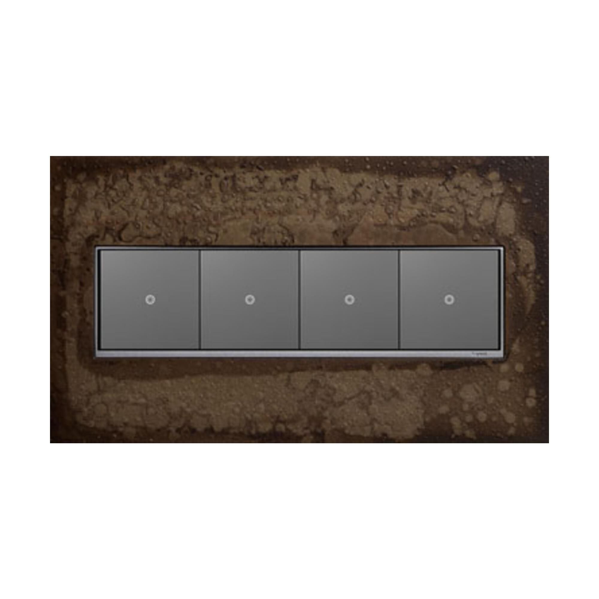 adorne Hubbardton Forge 4 Gang Wall Plate by Legrand