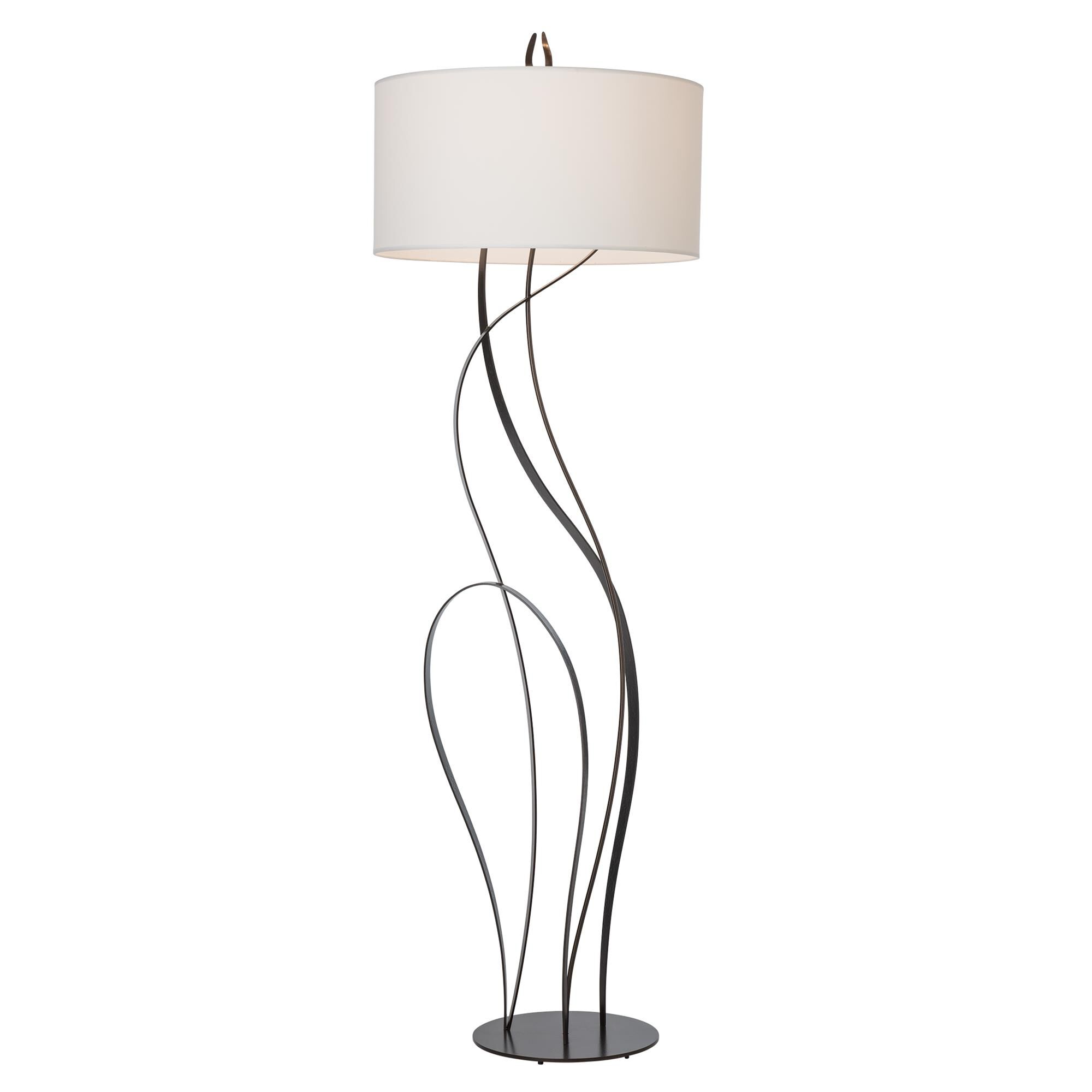 Shown in Dark Smoke finish and White shade