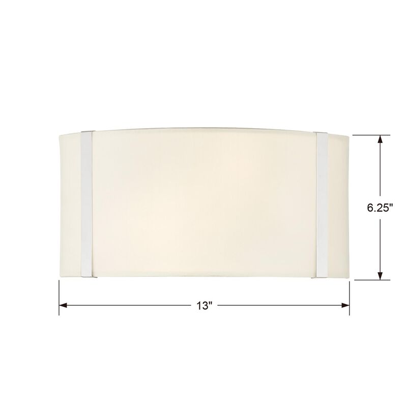 Fulton 13 Inch Wall Sconce by Crystorama