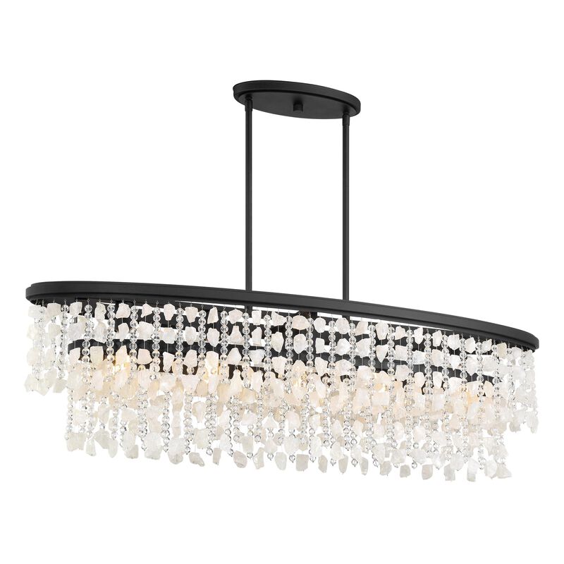 Shimmering Elegance Medium Linear Chandelier by Minka Lavery