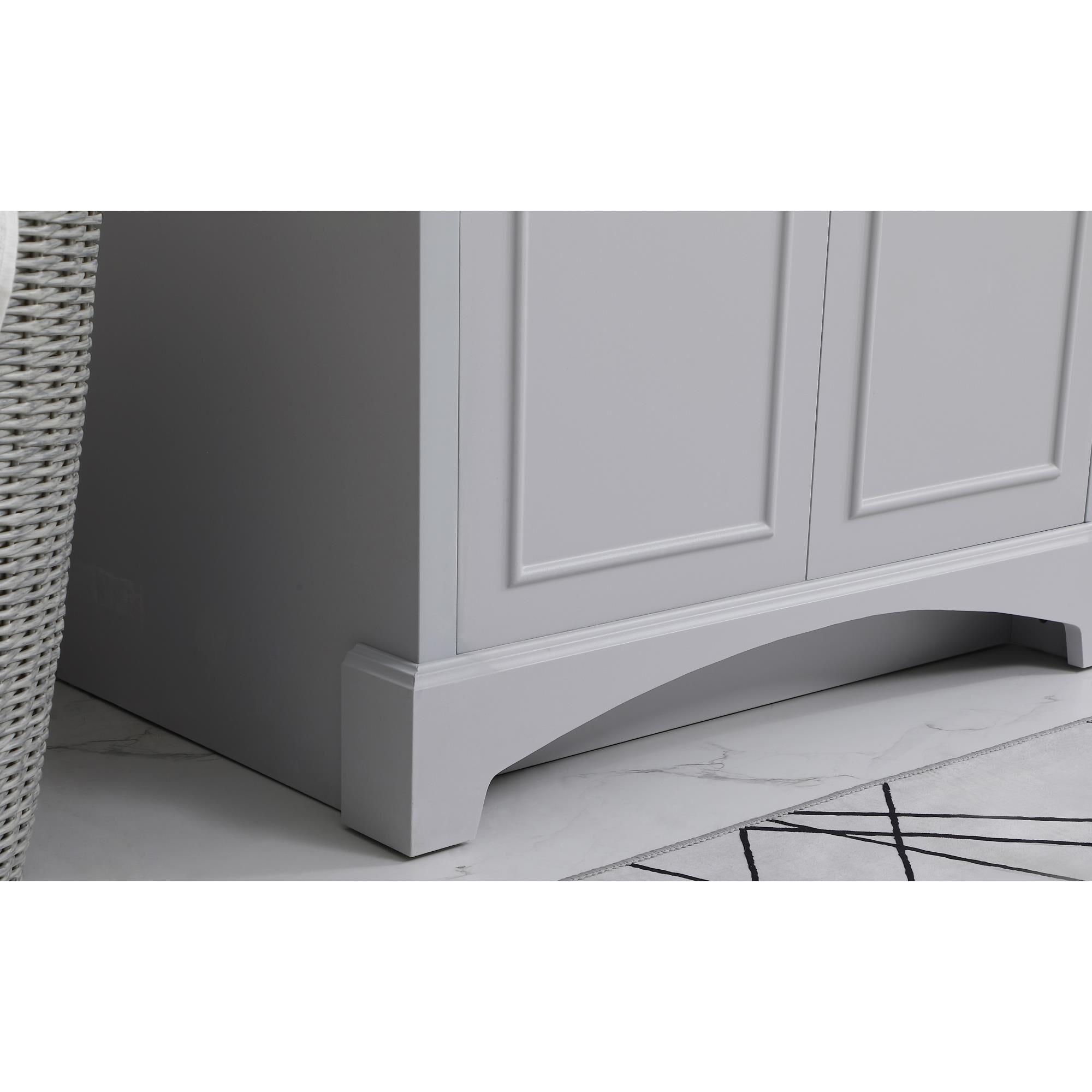 Shown in Grey And Brushed Nickel With Jazz White finish