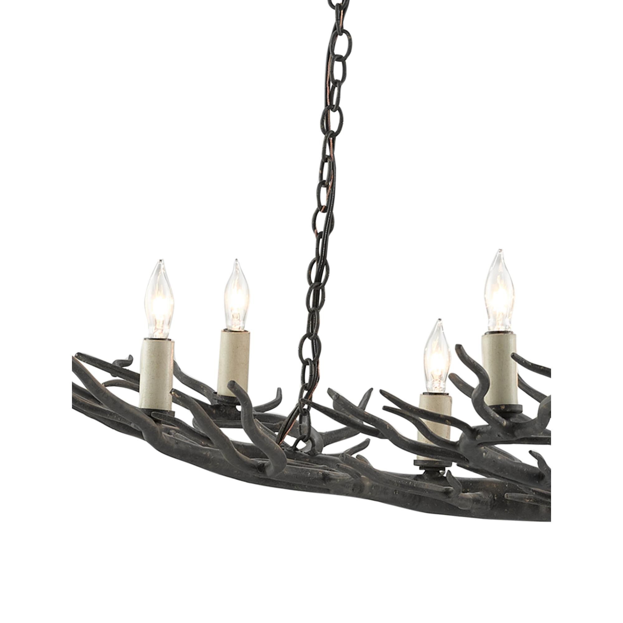 Rainforest 9 Light Chandelier by Currey and Company