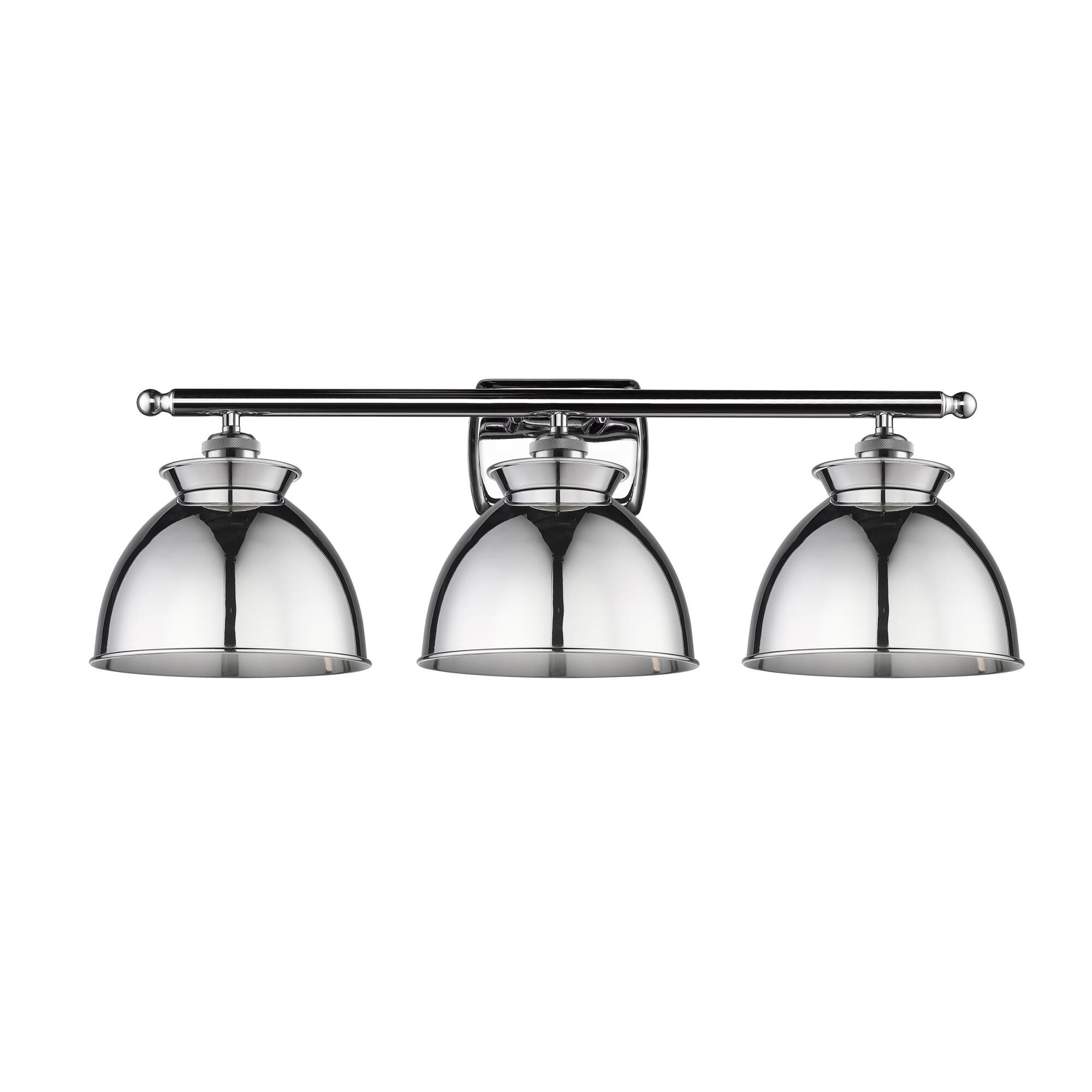 Shown in Polished Chrome finish and Polished Chrome shade