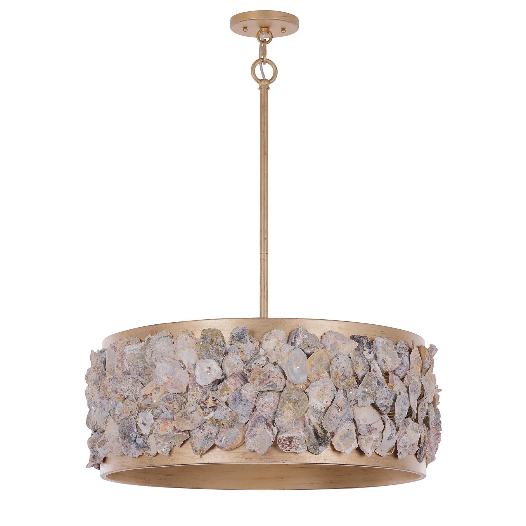 Shown in Chandon finish and Oyster Shell accent