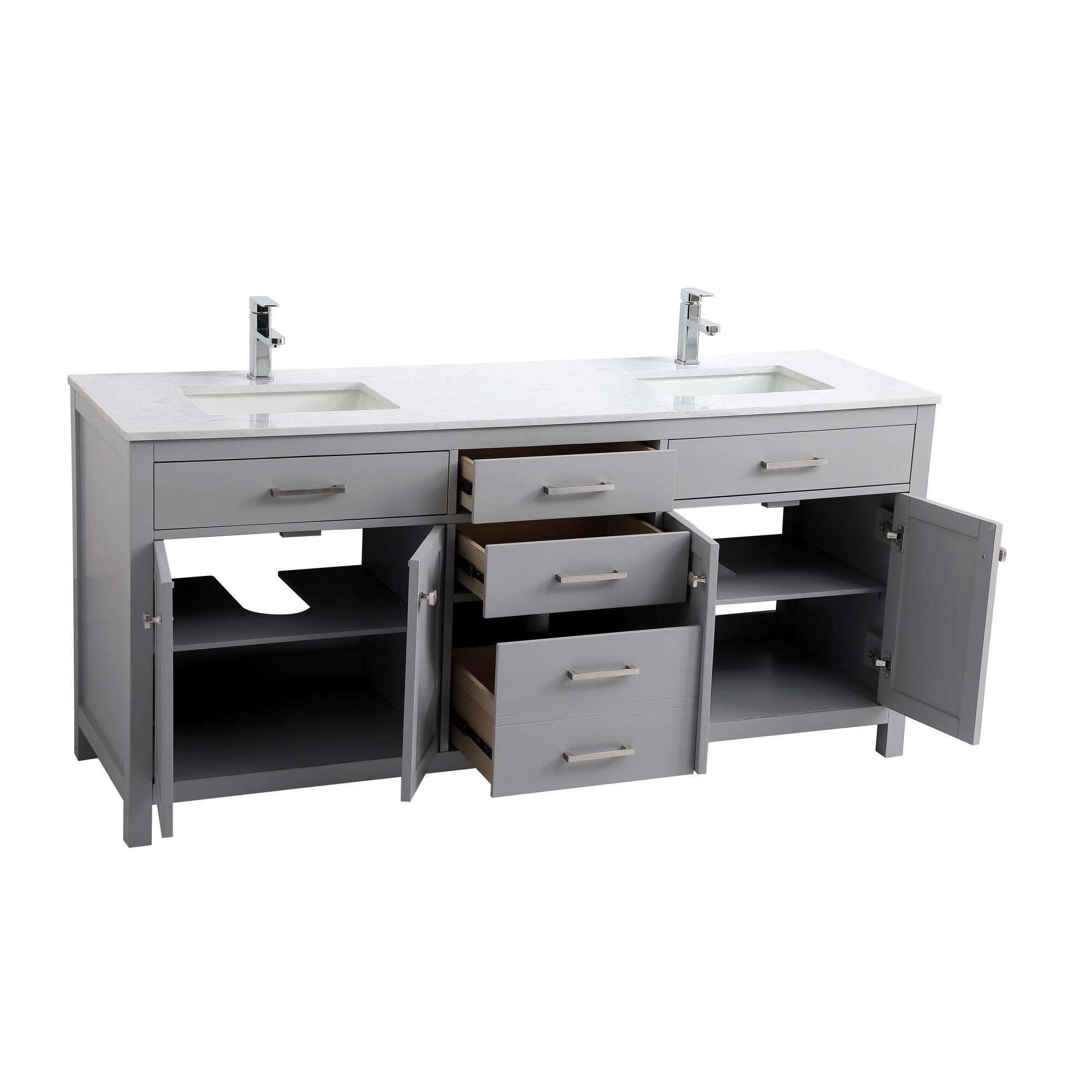 Lewis 72 Inch Bath Vanity by Elegant Decor
