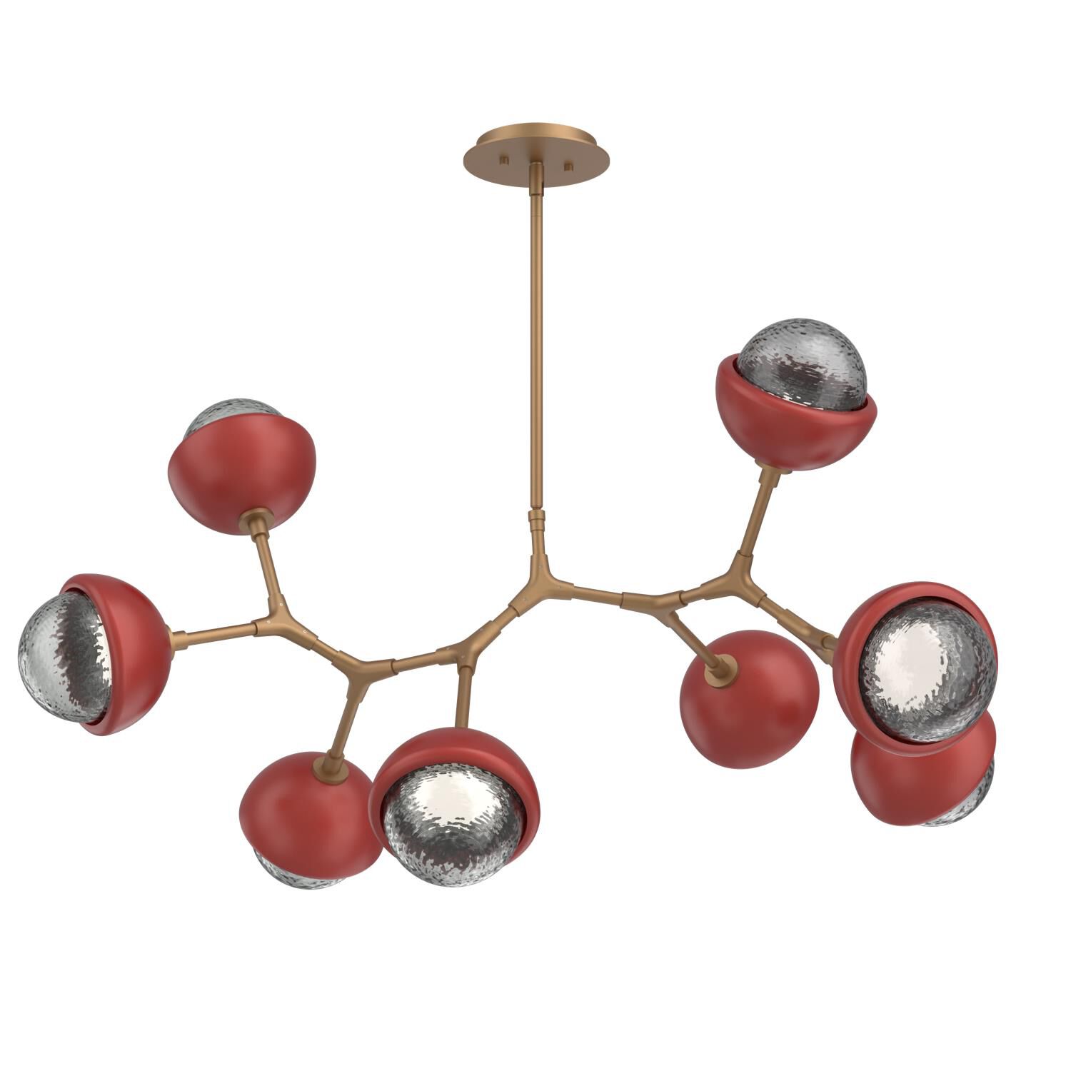 Levi Wilson Cabochon 38 Inch Linear Suspension Light by Hammerton Studio