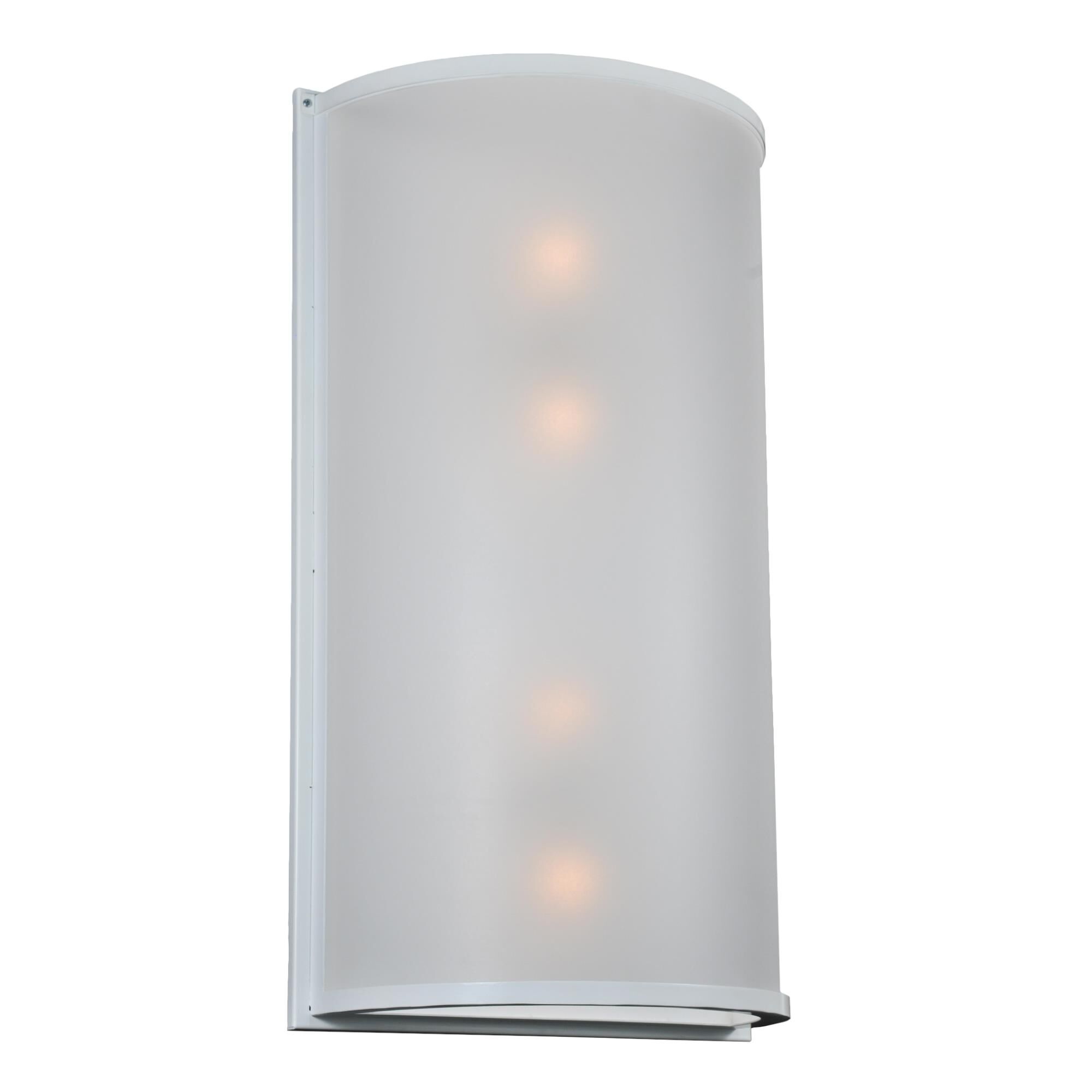 Half Cylinder Frosted White 33 Inch Wall Sconce by Meyda Lighting