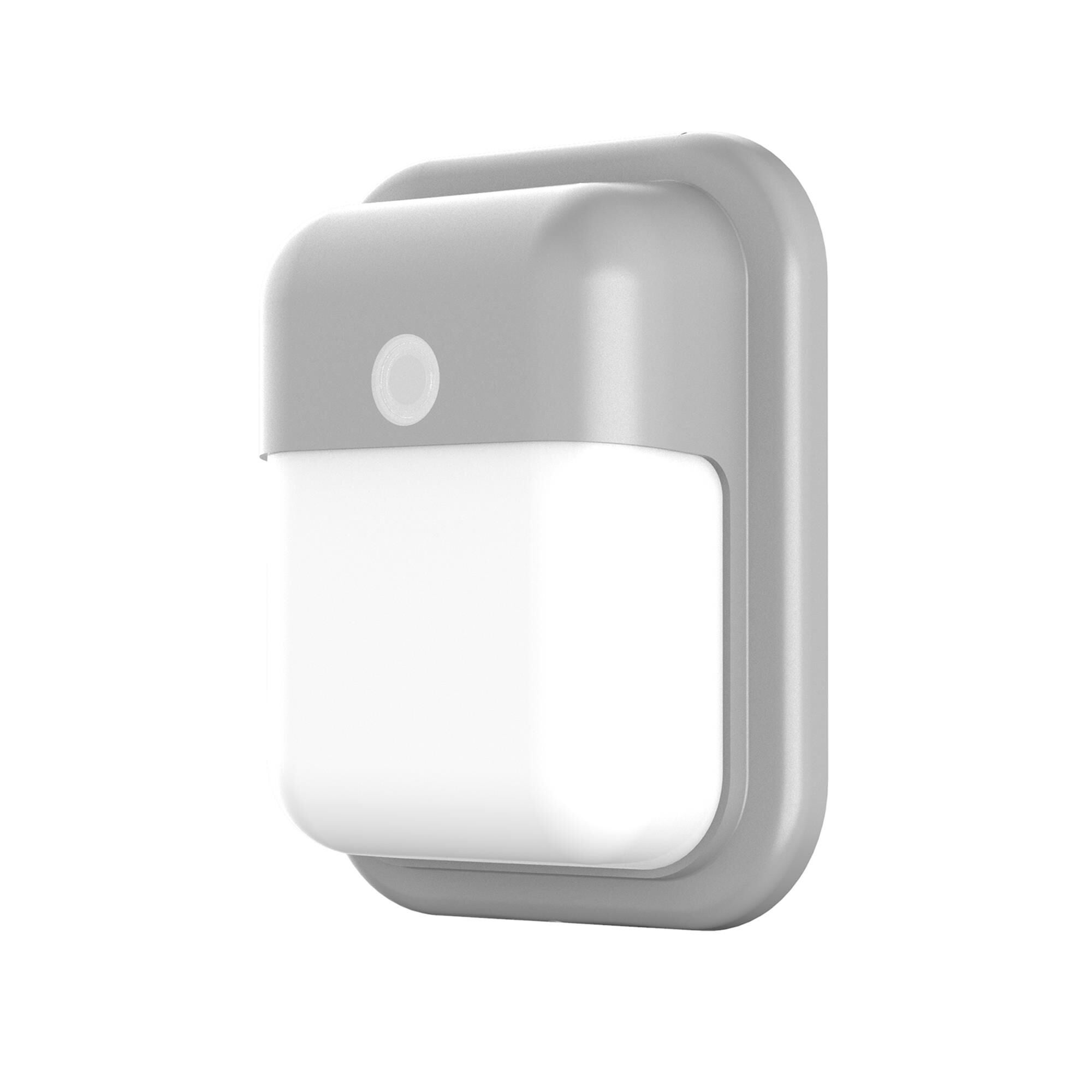 Shown in Textured Grey finish and White Polycarbonate shade
