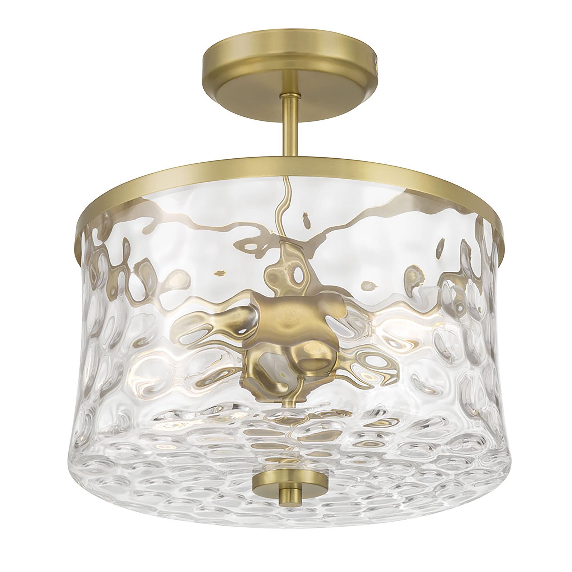 Shown in Vintage Brass finish and Clear Stone Water glass