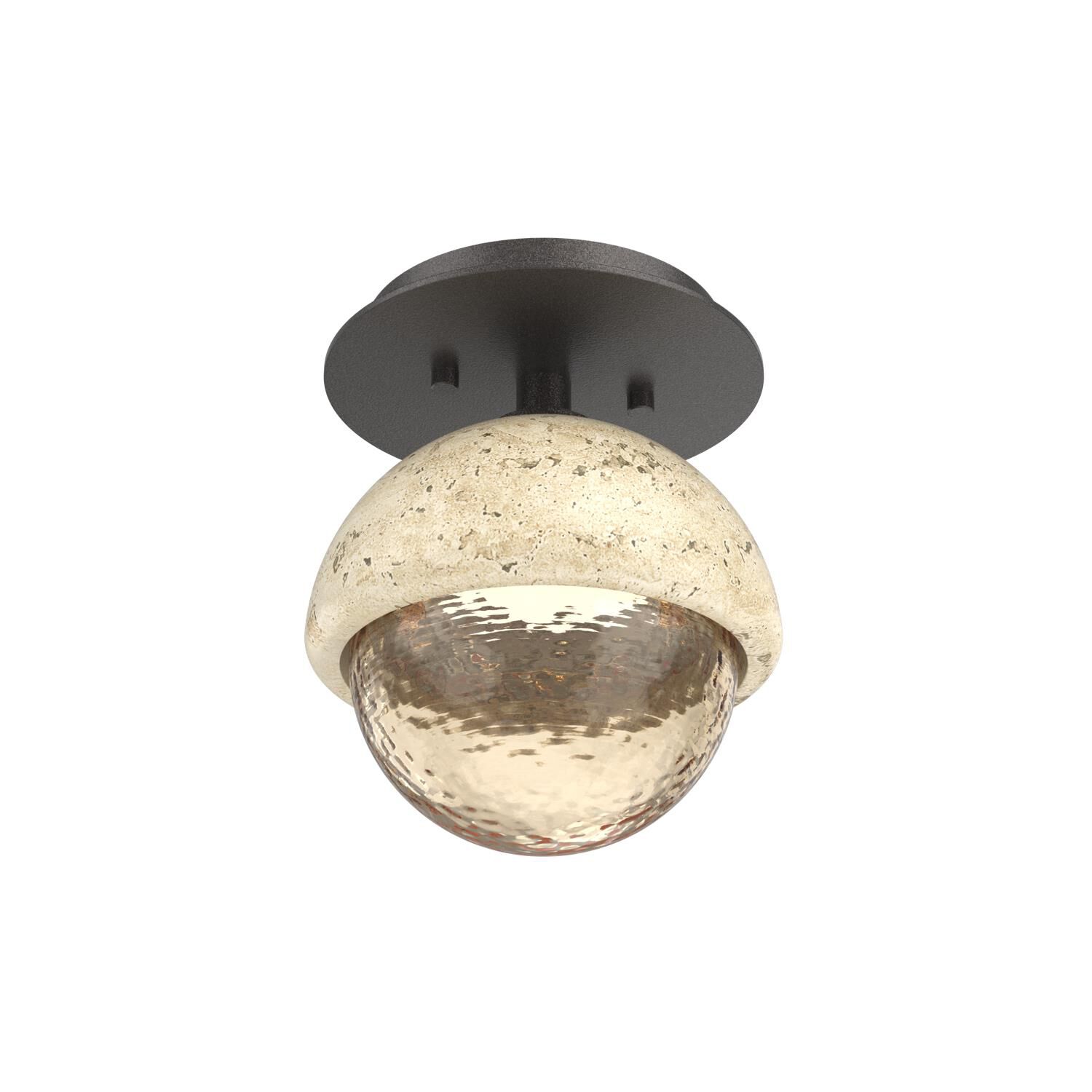 Levi Wilson Cabochon 6 Inch Flush Mount by Hammerton Studio