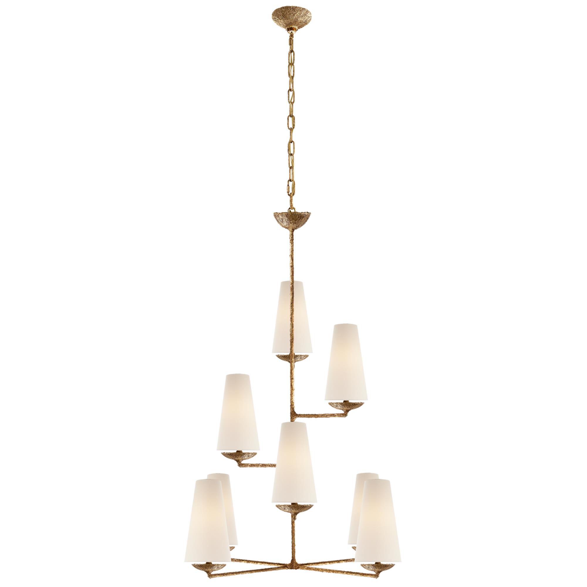 Shown in Gilded Plaster finish and Linen shade