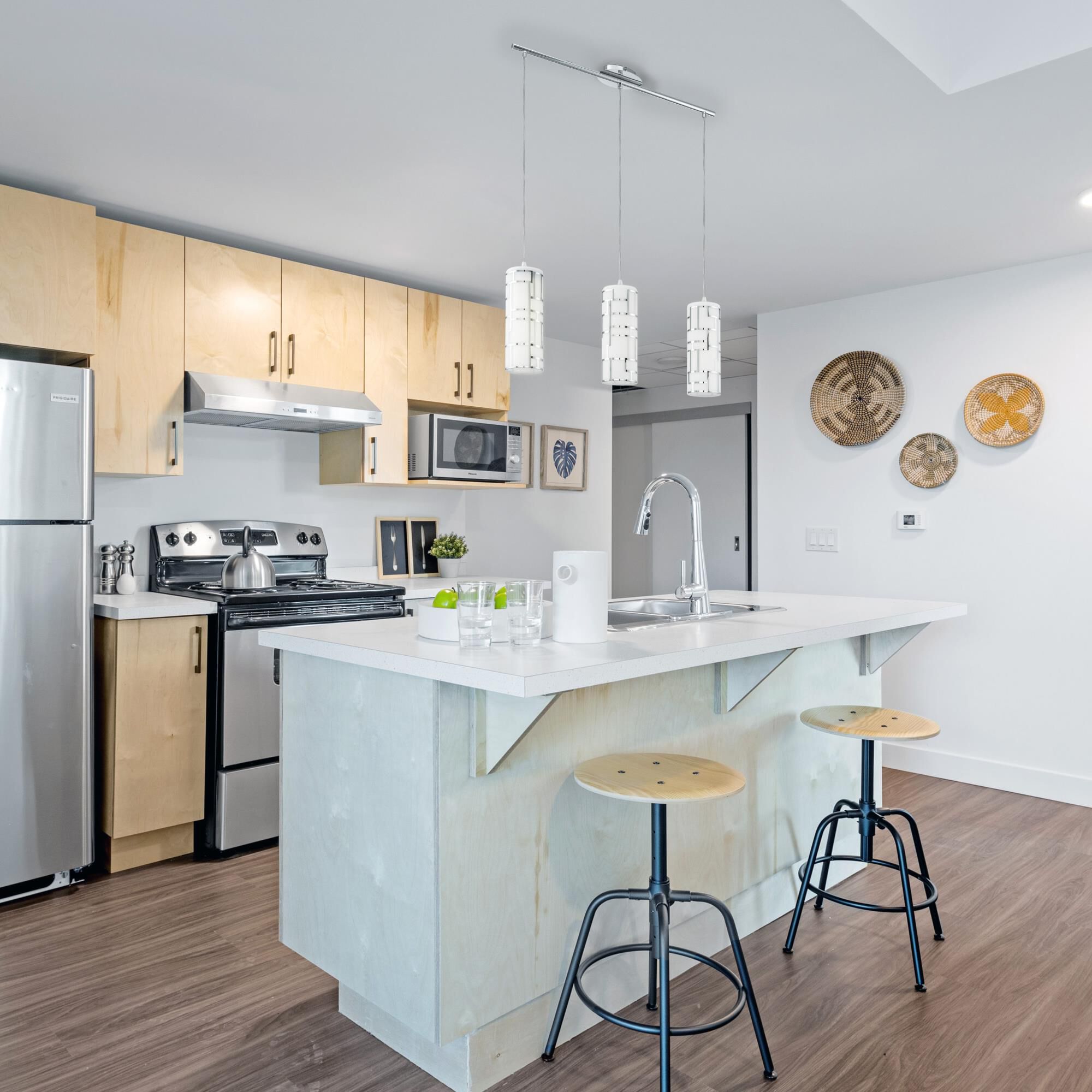 Shown in Chrome finish and White glass