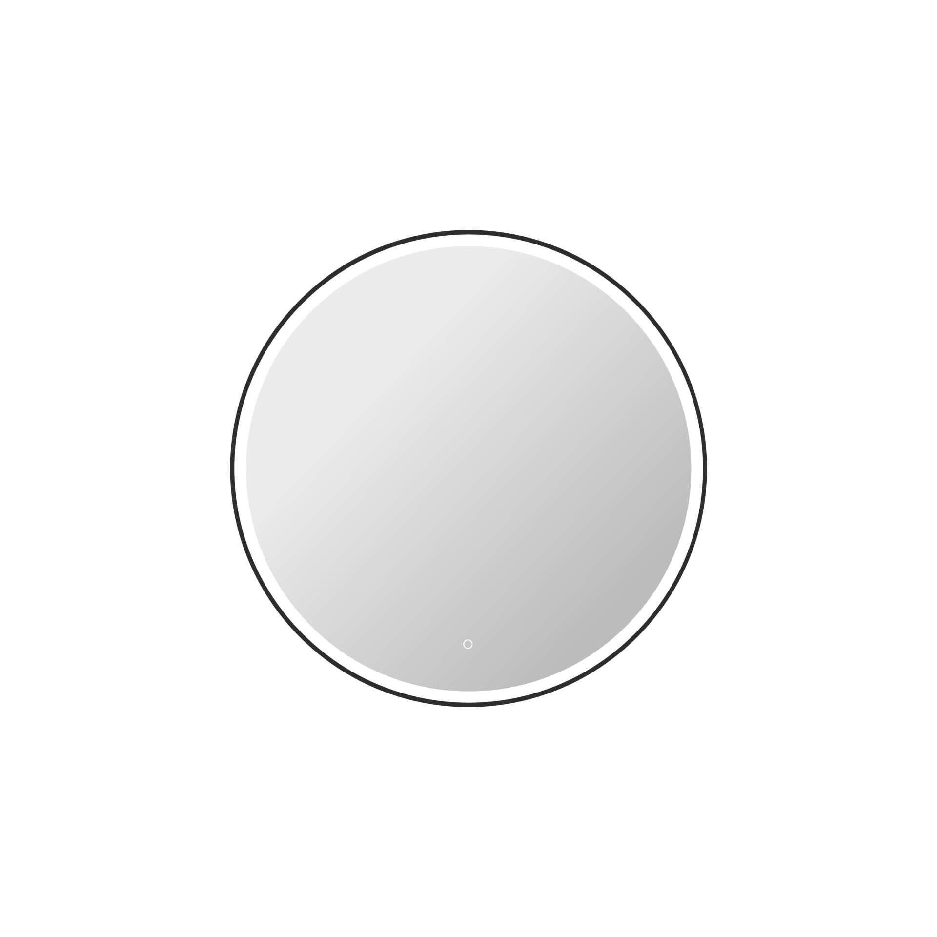 Harmoni 42 Inch Round LED Lighted Mirror by Elegant Decor