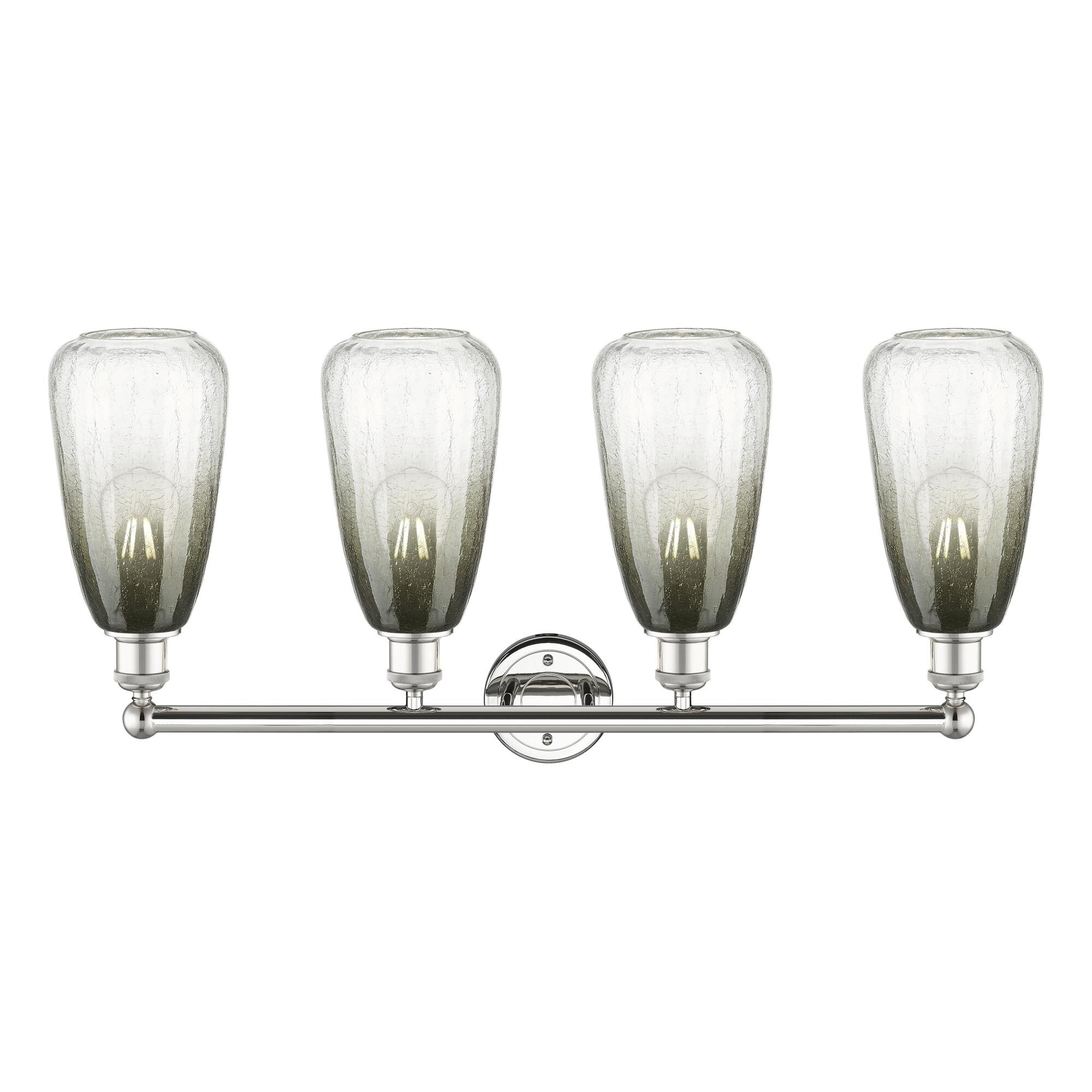 Shown in Polished Nickel finish and Slate glass