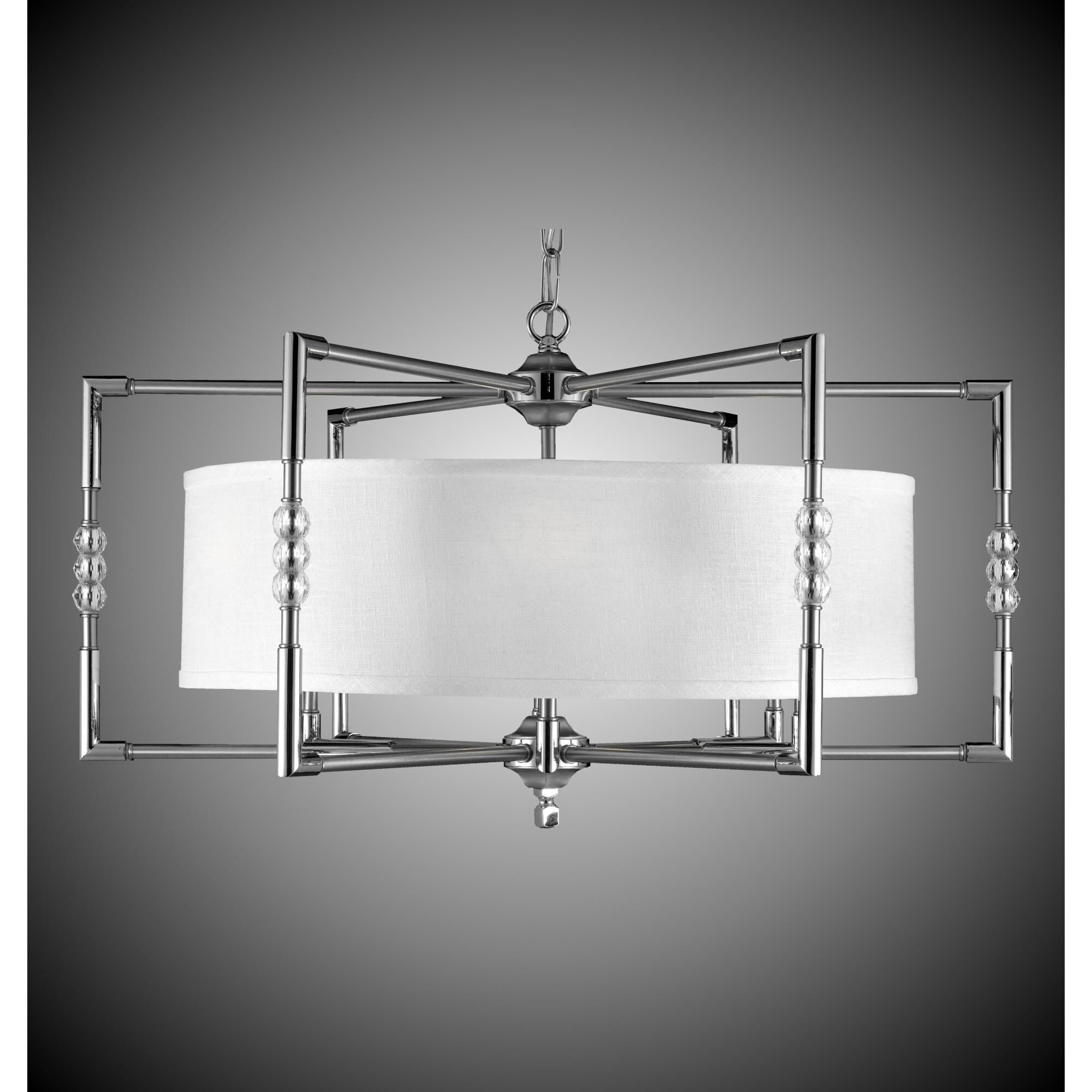 Magro 6 Light Chandelier by American Brass and Crystal