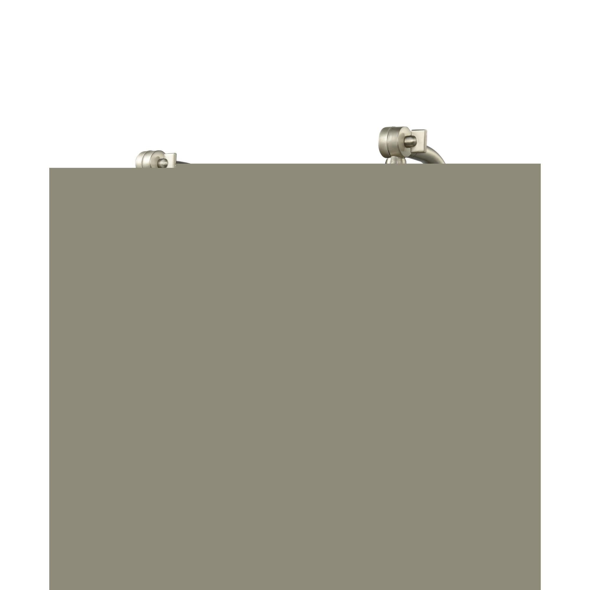 Shown in Brushed Satin Nickel finish and Plated Smoked glass