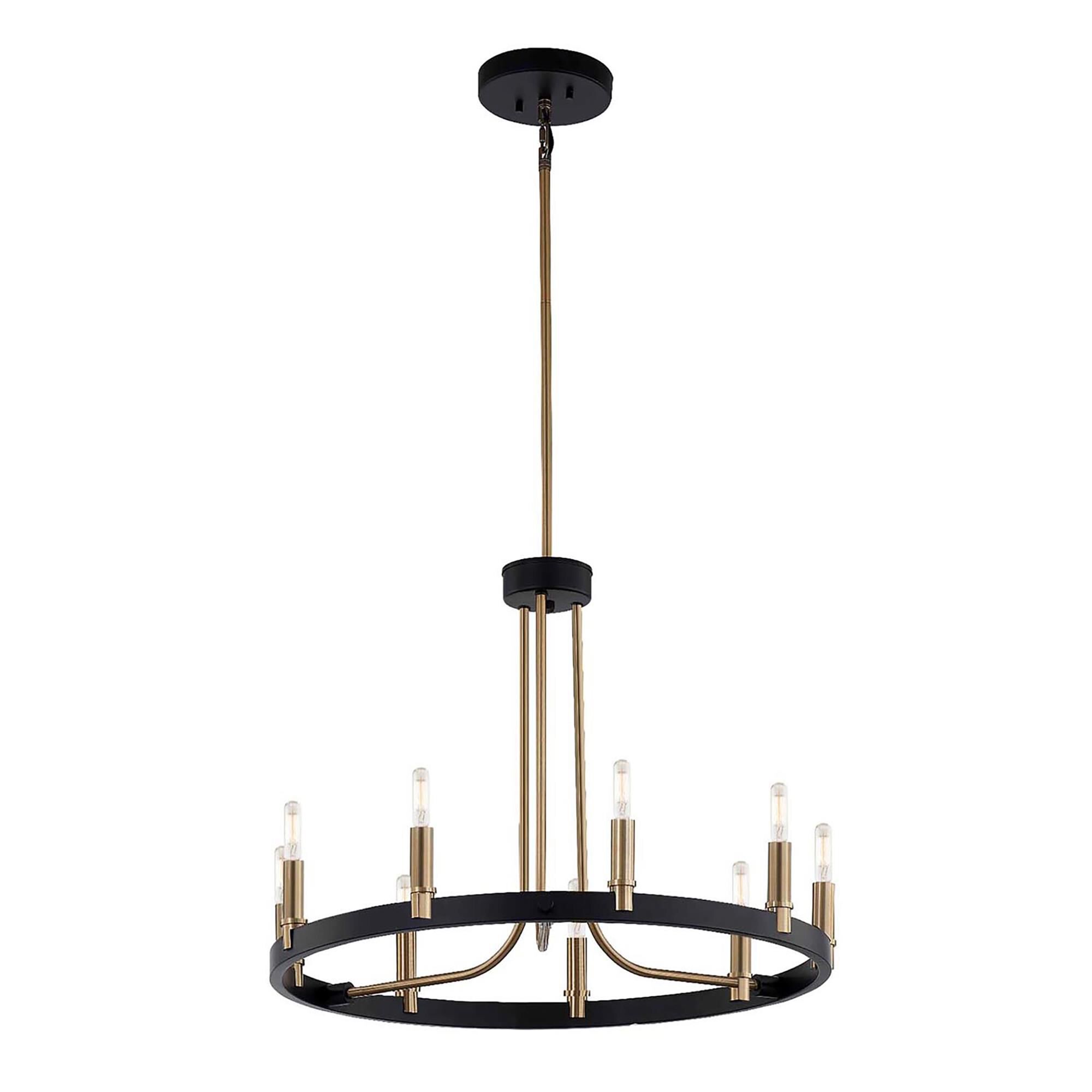Clayton 23 Inch 9 Light LED Mini Chandelier by Justice Design Group