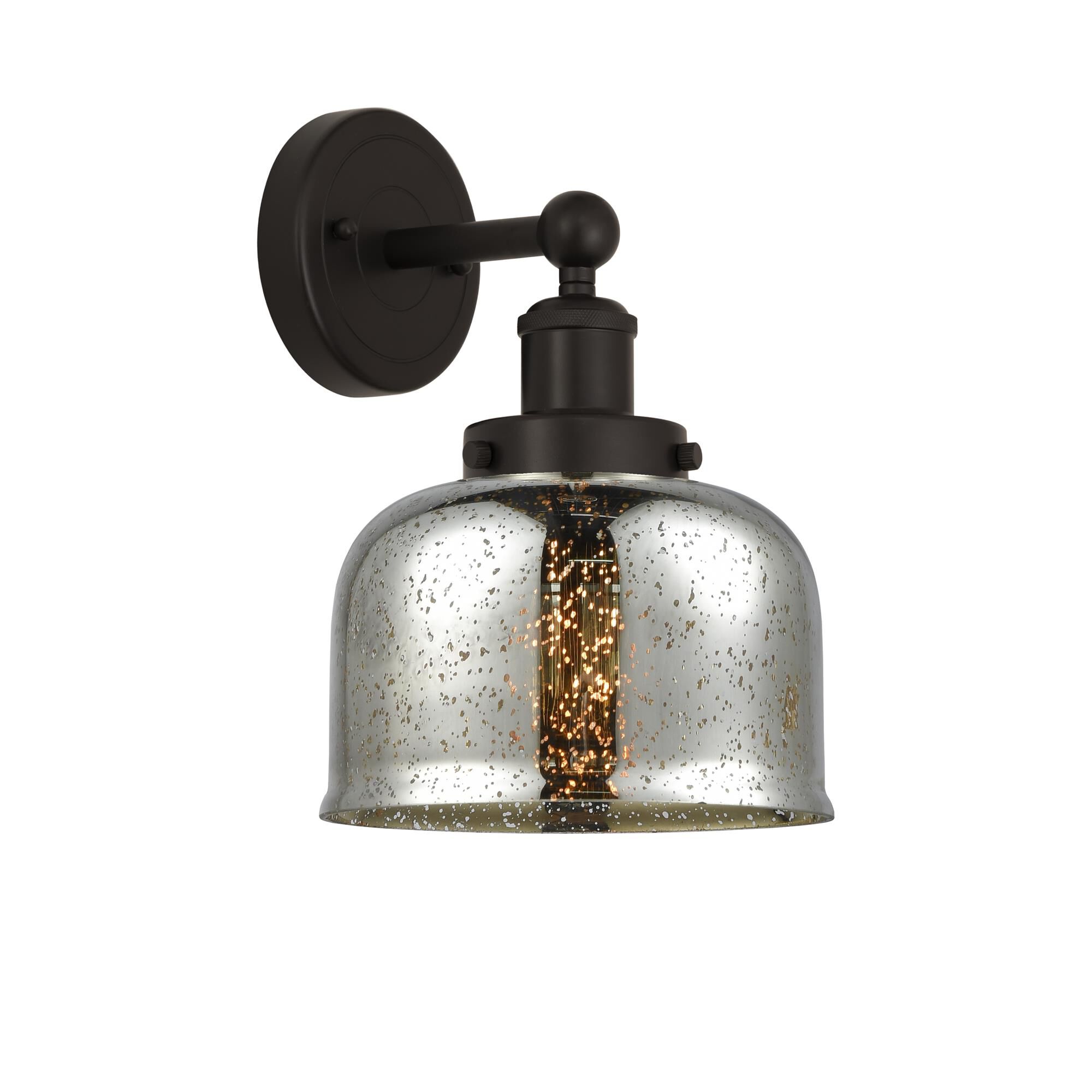Shown in Oil Rubbed Bronze, Mercury finish and Mercury glass and Mercury Glass shade