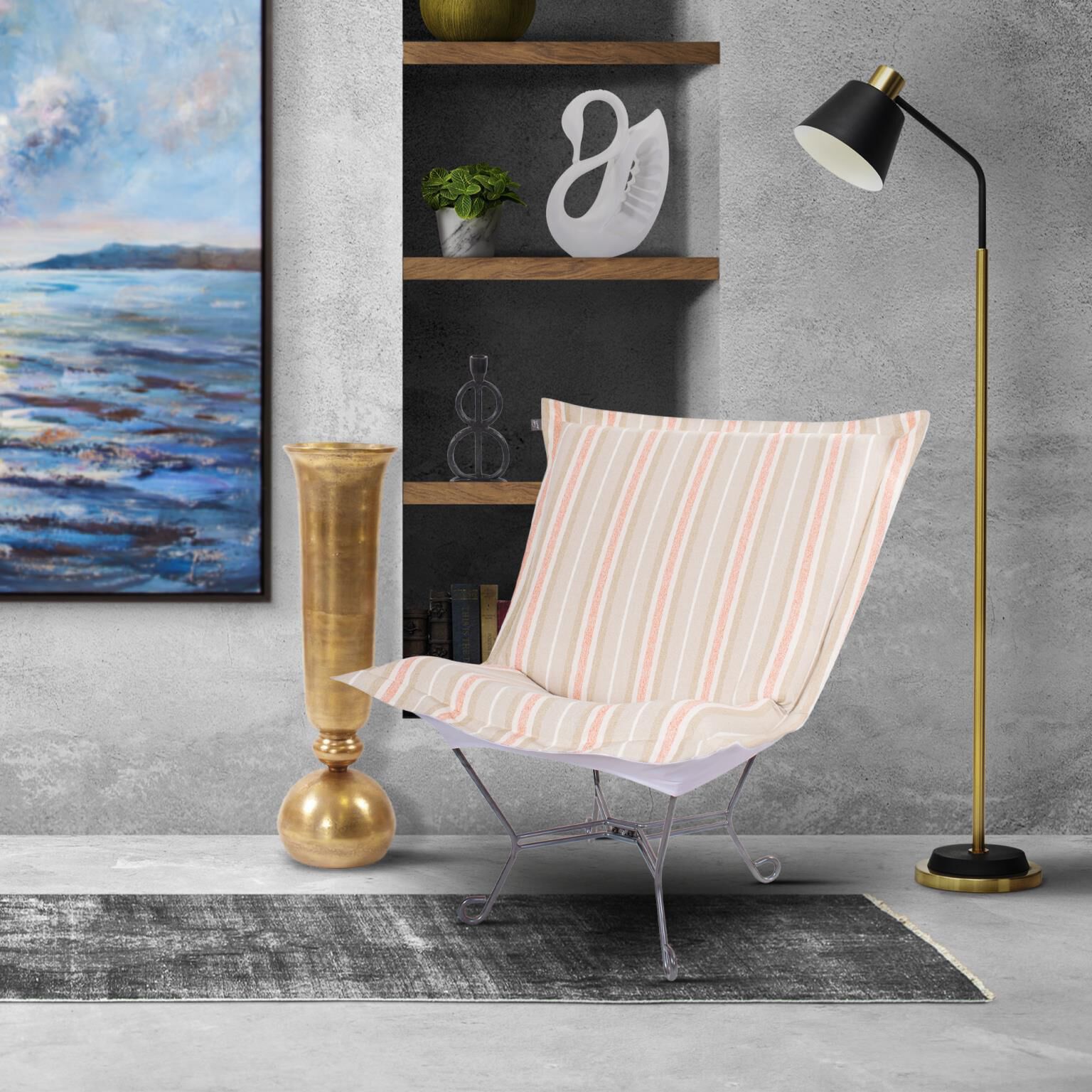 The Dune Puff Accent Chair by Howard Elliott Collection