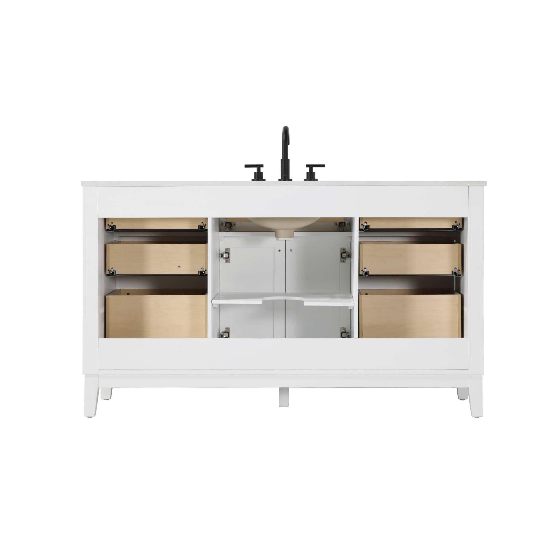 Virginia 60 Inch Bath Vanity by Elegant Decor