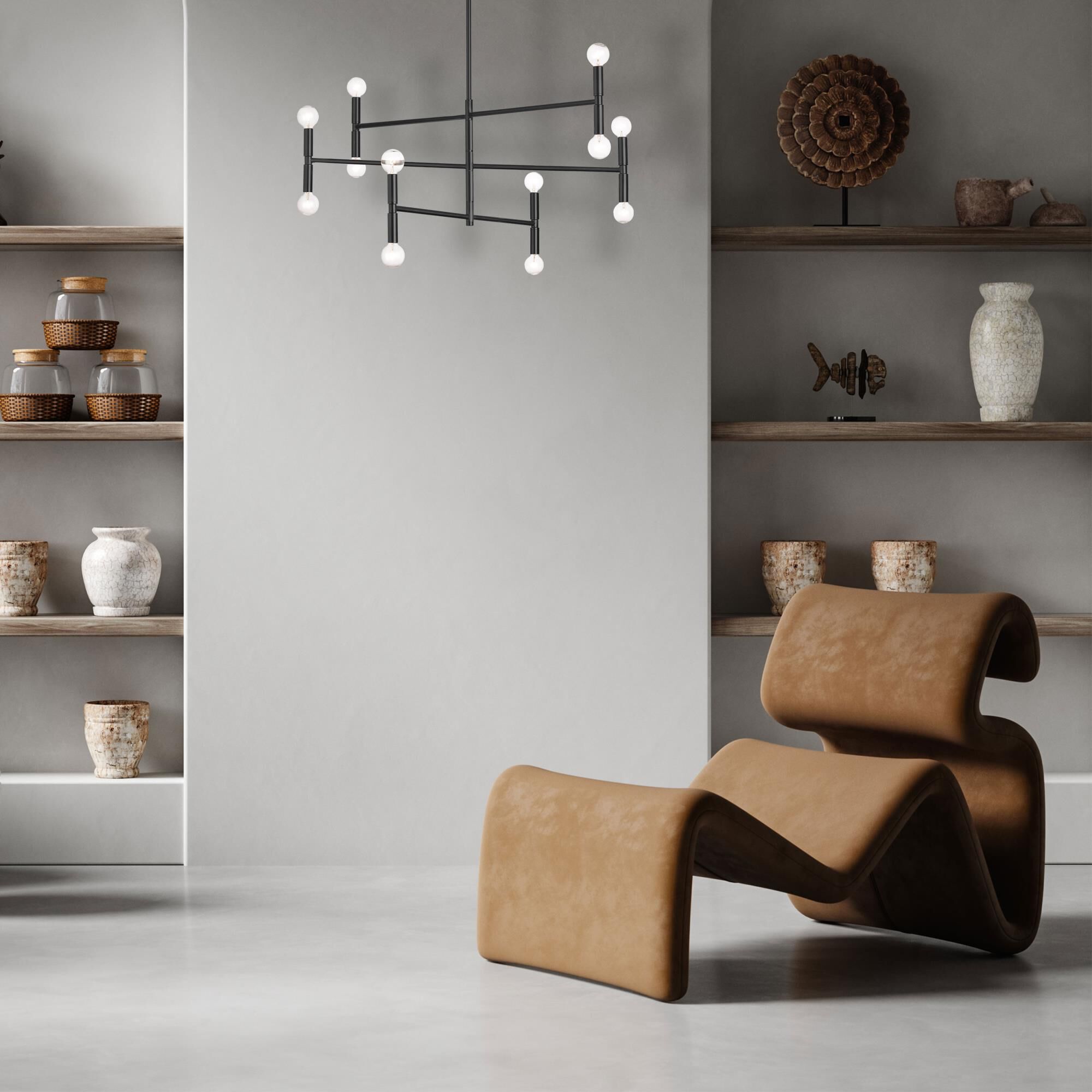 Ava 31 Inch Chandelier by Dainolite