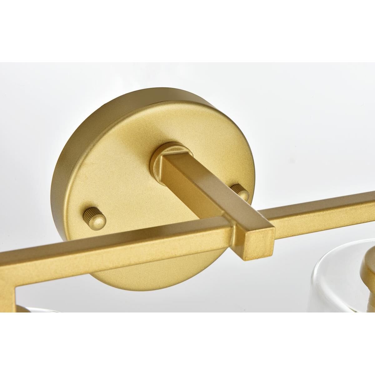 Shown in Brass  finish and Clear glass