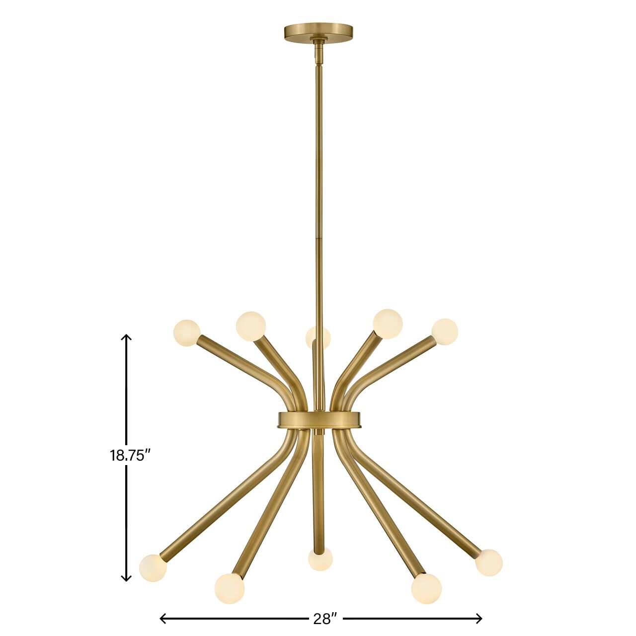 Shown in Lacquered Brass finish