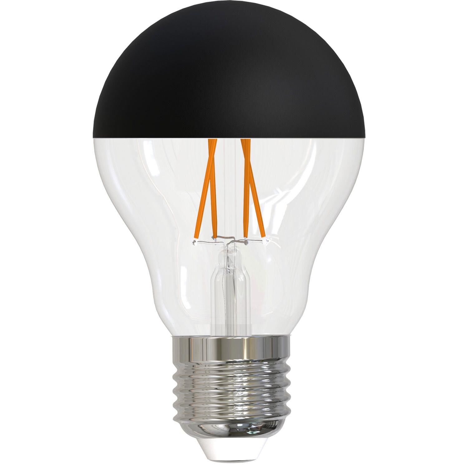 Half Black A19 Base E26 2700K LED Light Bulb,