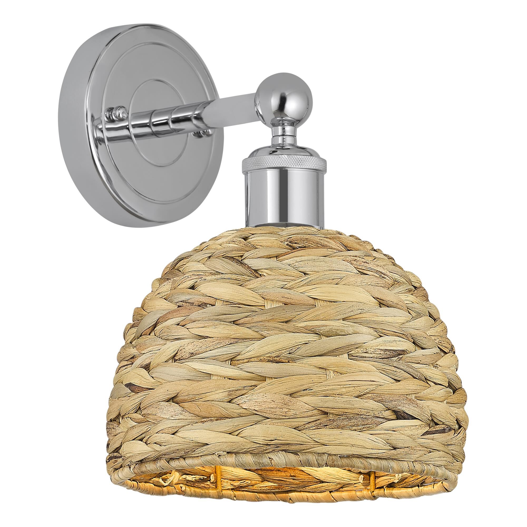 Shown in Polished Chrome finish and Natural shade