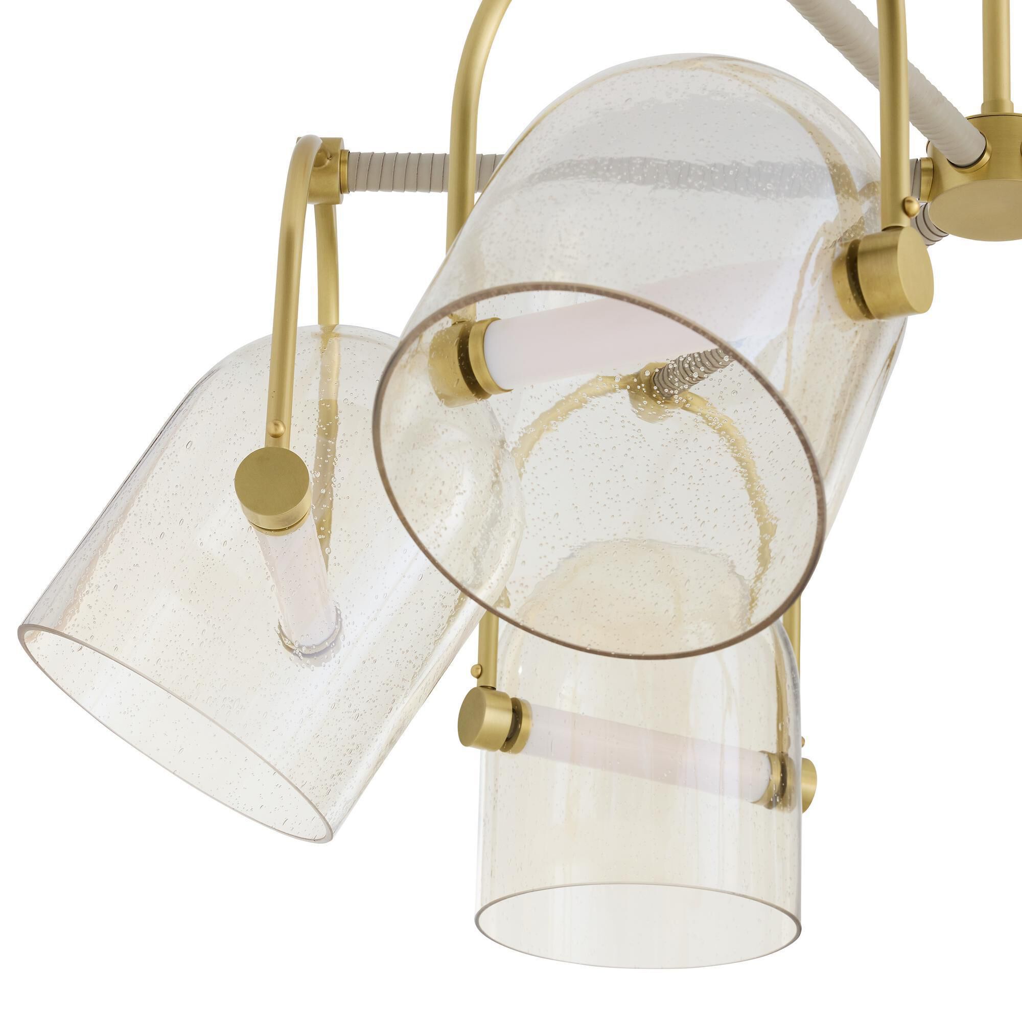 Shown in Bone finish and Smoke glass