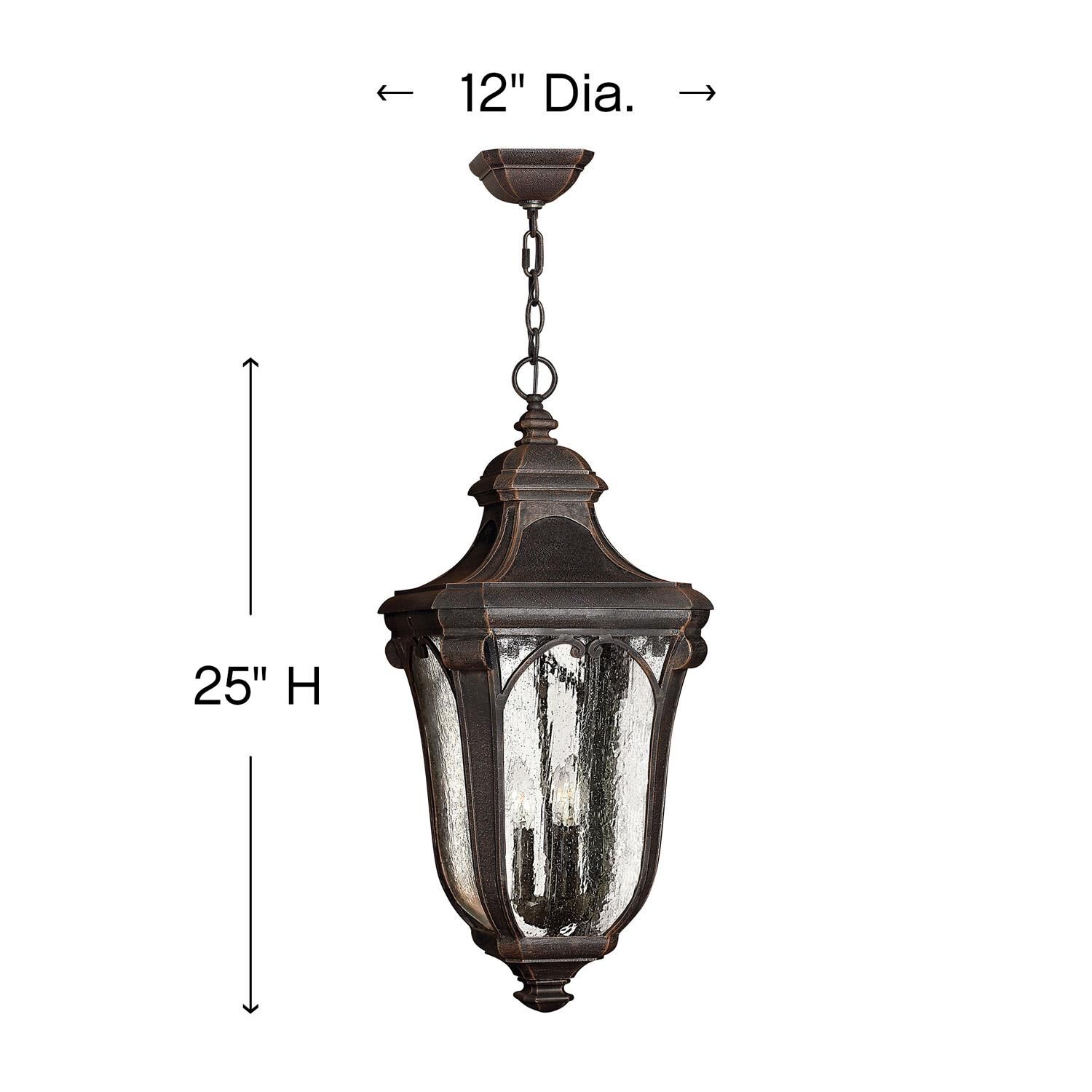 Trafalgar 25 Inch Tall 3 Light Outdoor Hanging Lantern by Hinkley Lighting