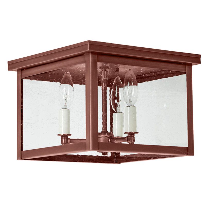 Williams 11 Inch 3 Light Outdoor Flush Mount by Northeast Lantern