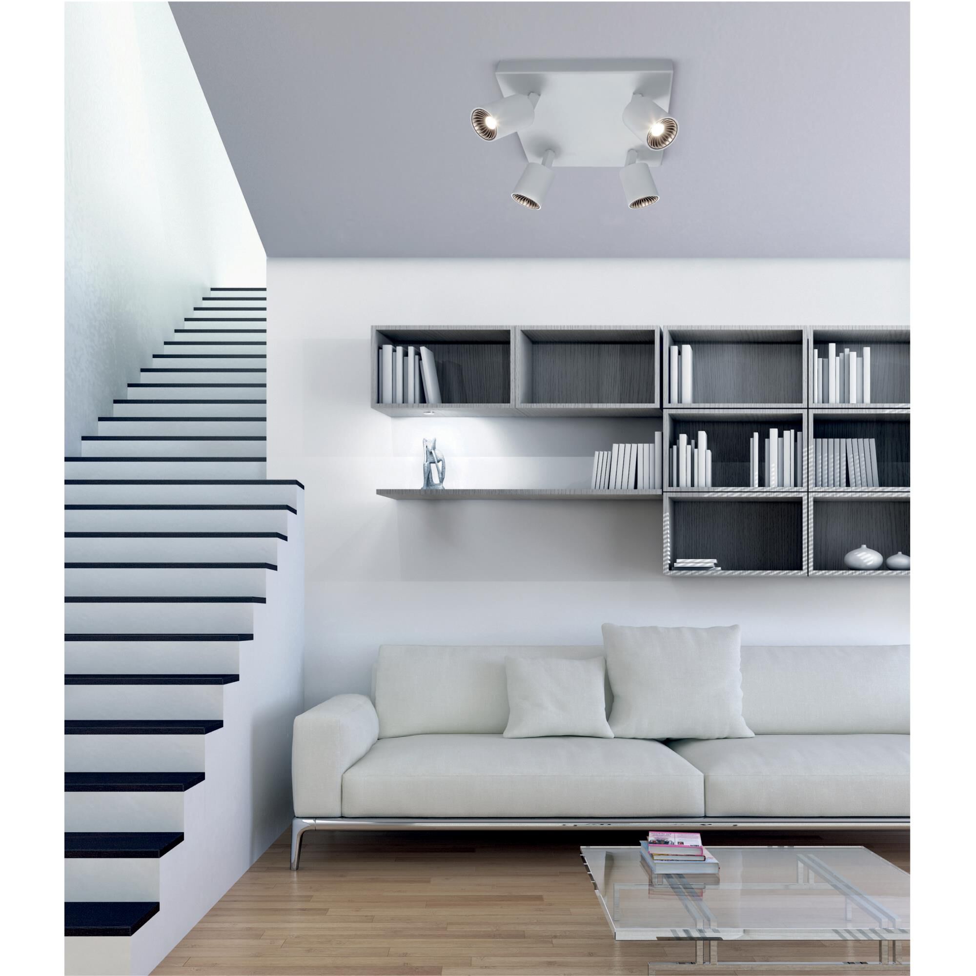 Shown in White finish