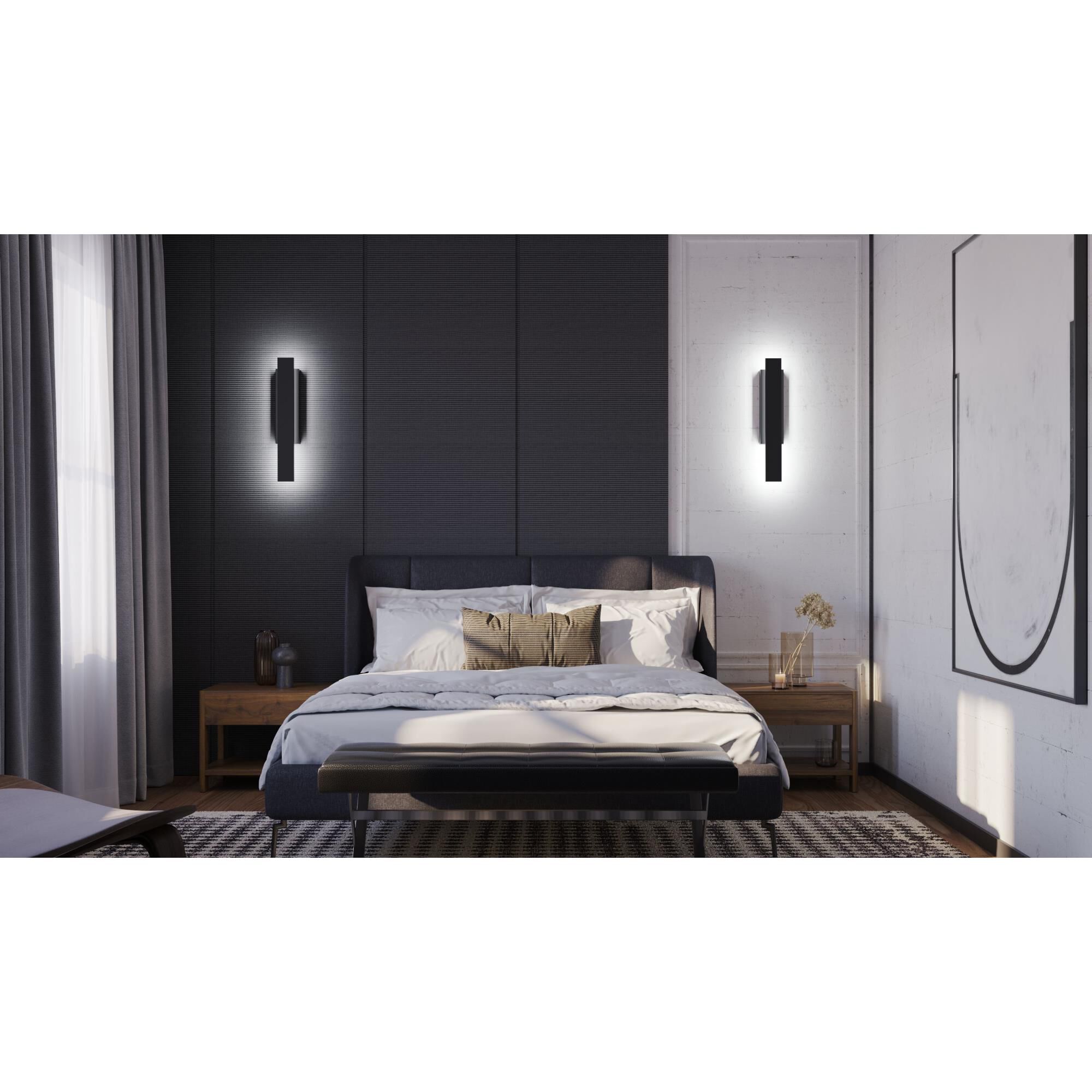 Shown in Black finish and White glass